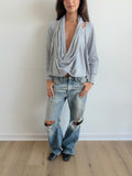 sloughy draped knit / size s-m
