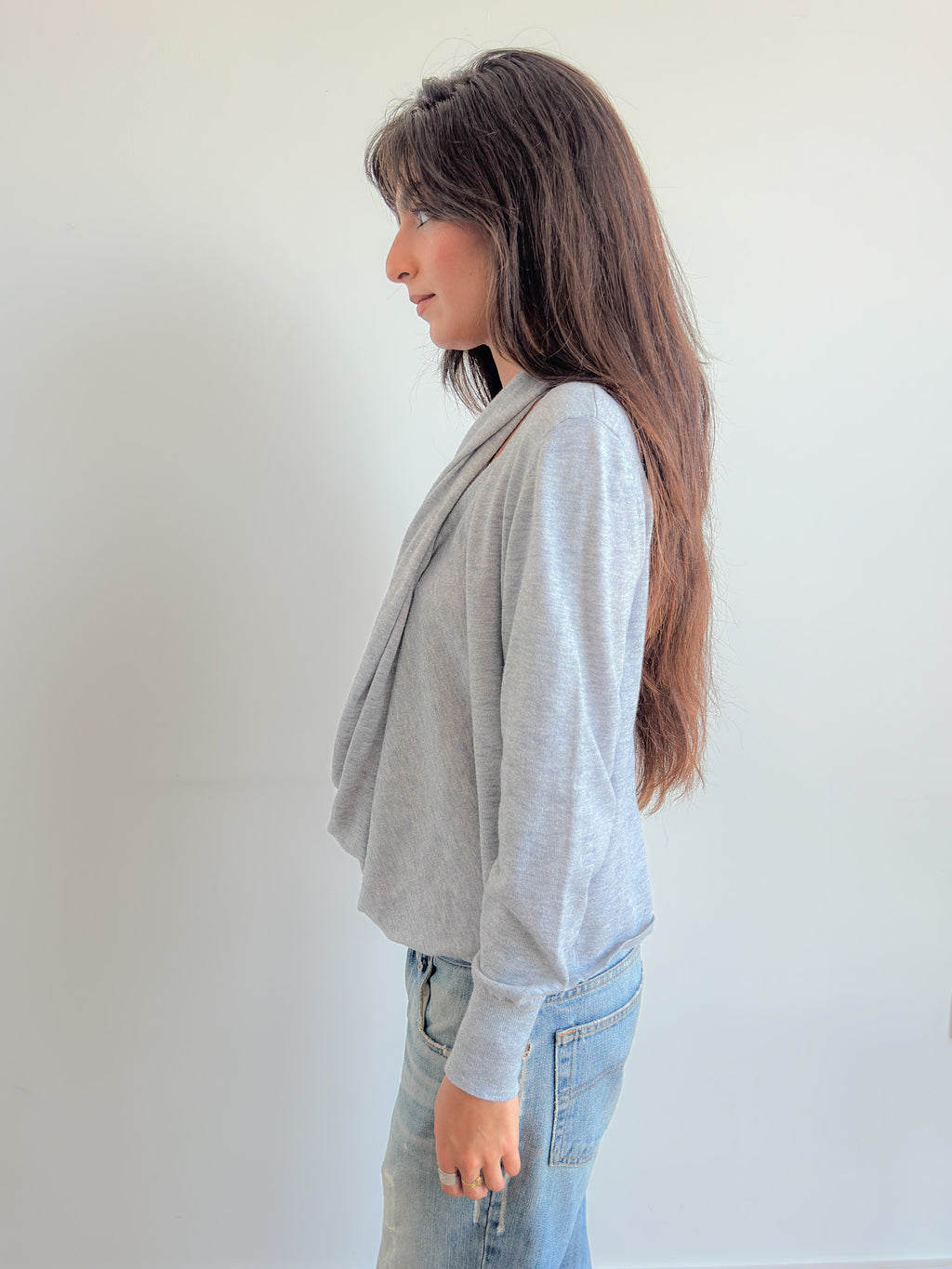 sloughy draped knit / size s-m