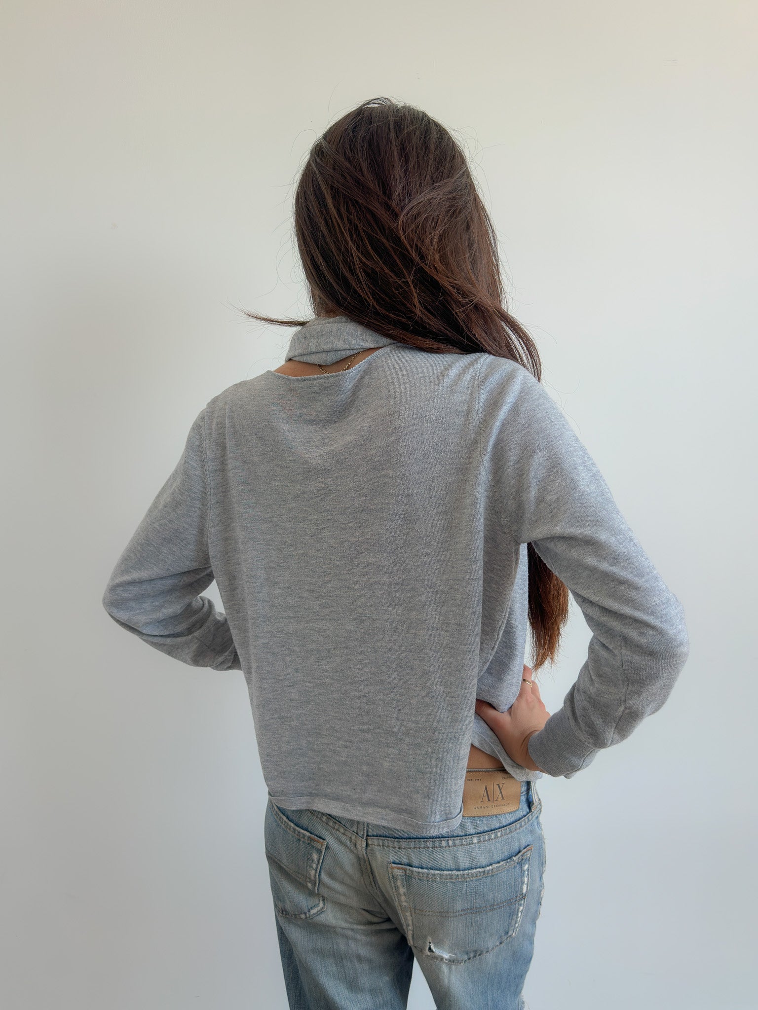 sloughy draped knit / size s-m