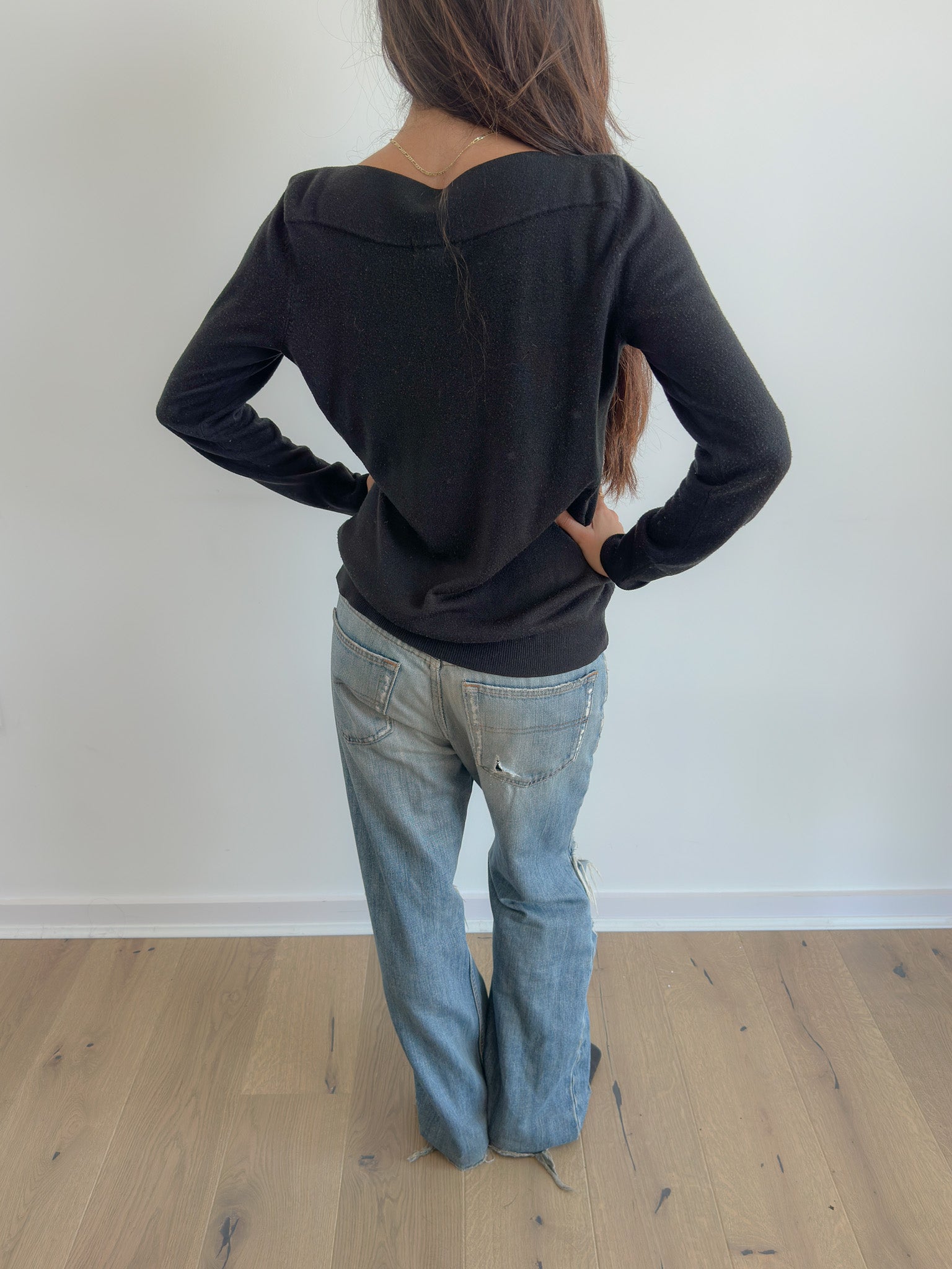 studded slouch knit / size s-m