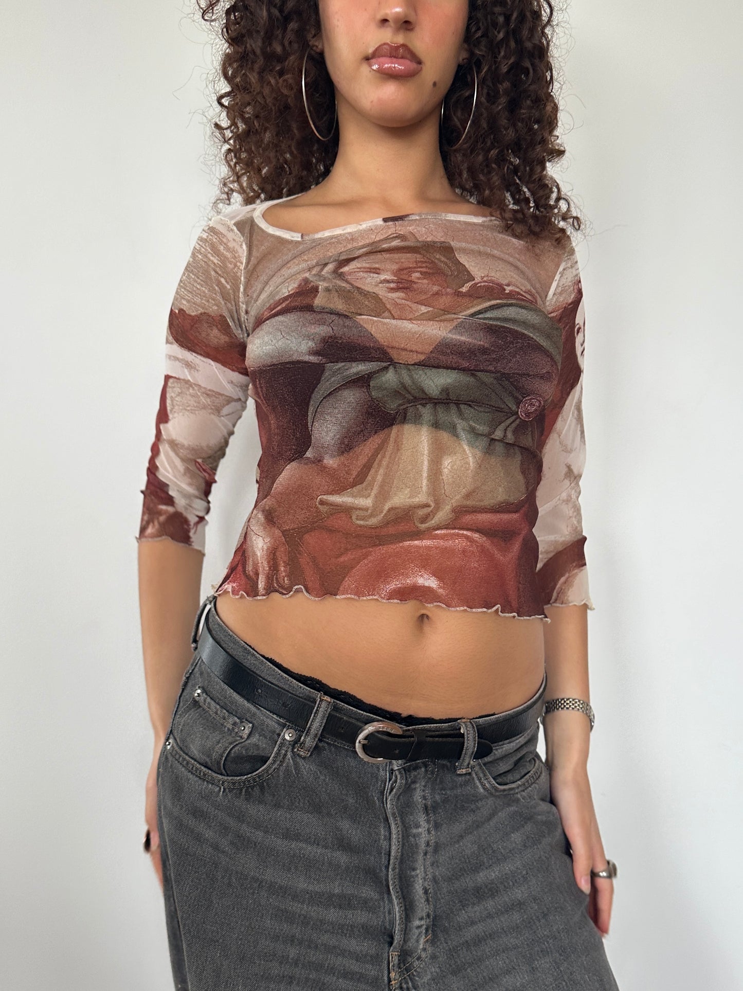 Renaissance Mesh Top · Size S