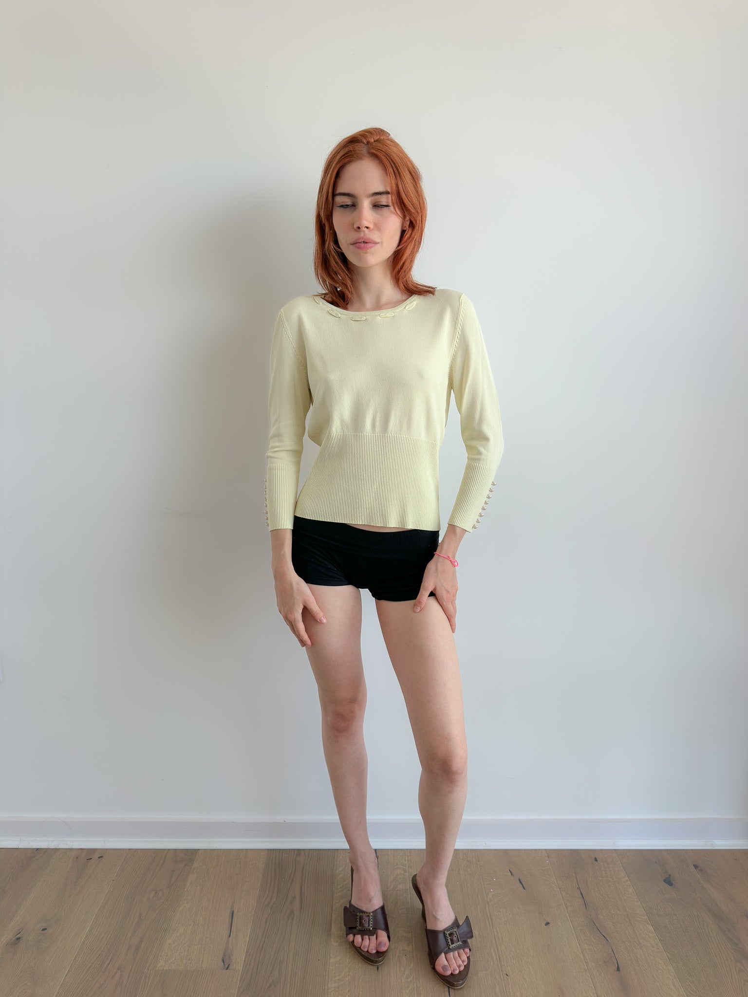 lemon knit / size s-m