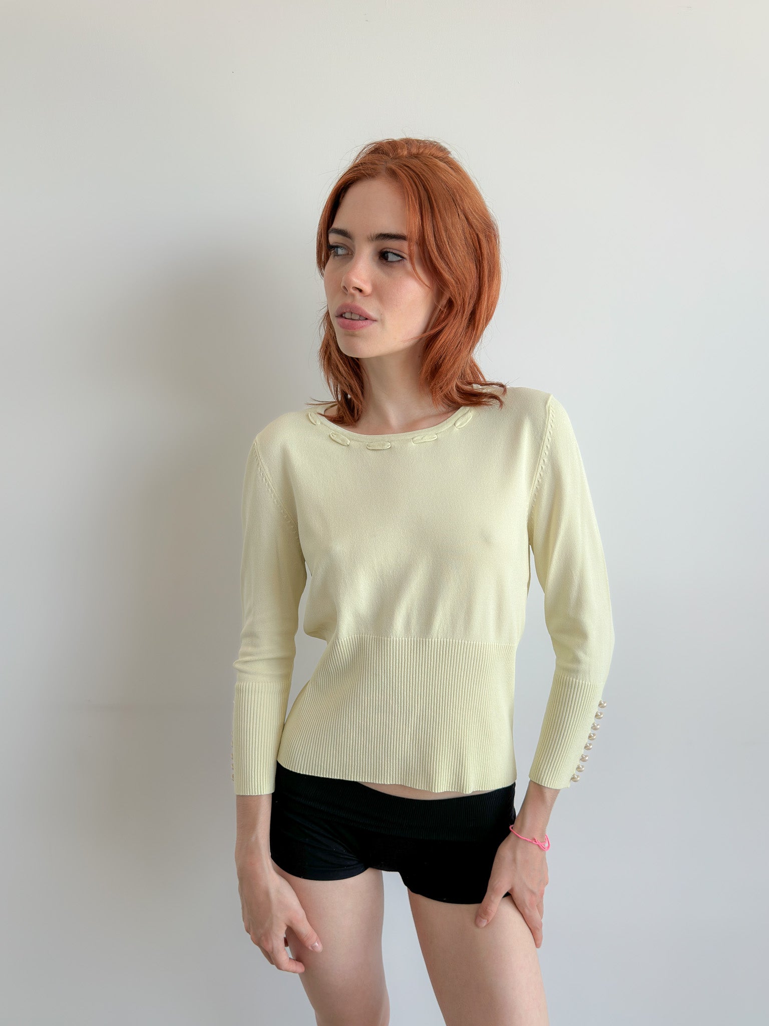 lemon knit / size s-m