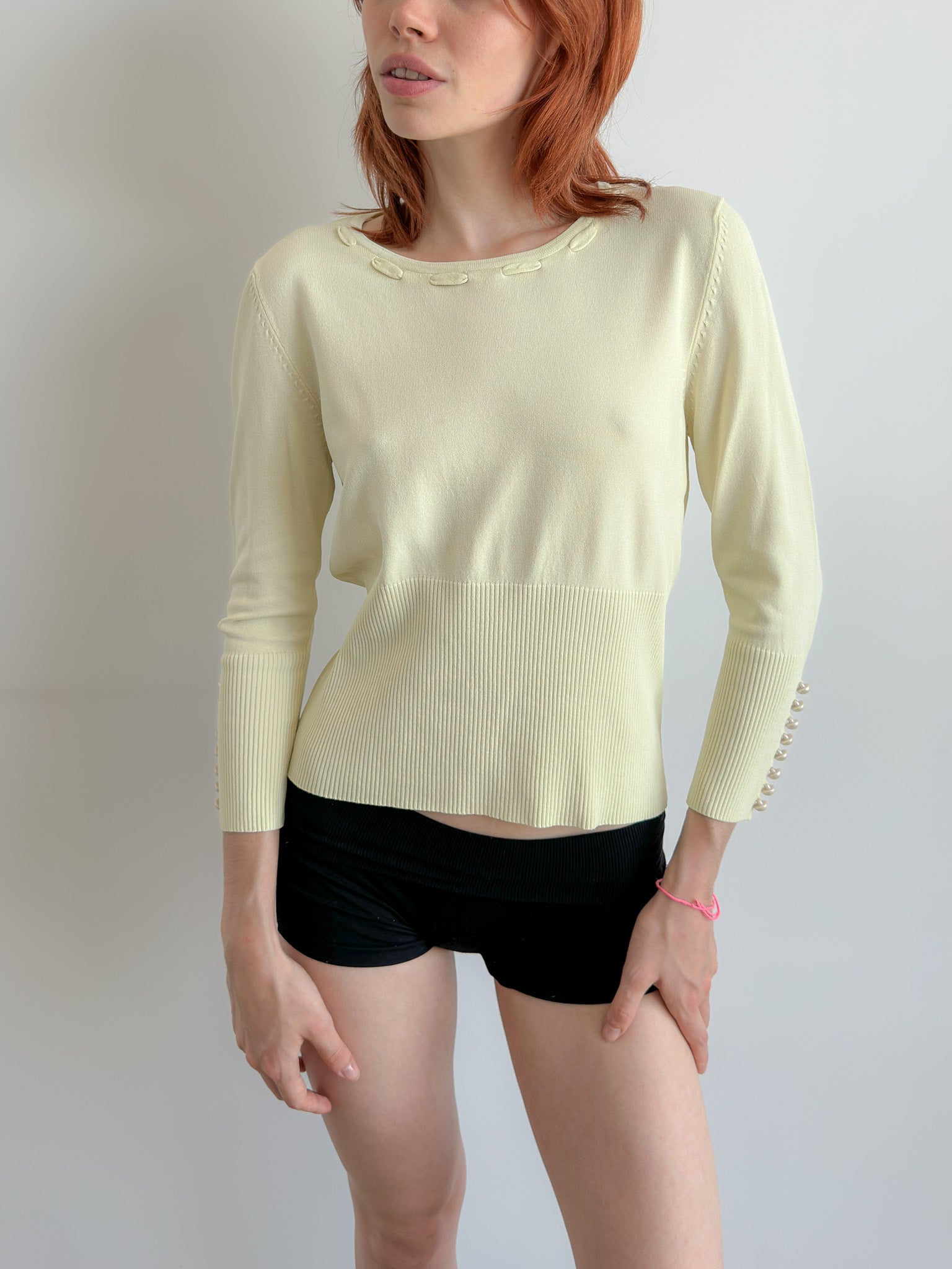 lemon knit / size s-m