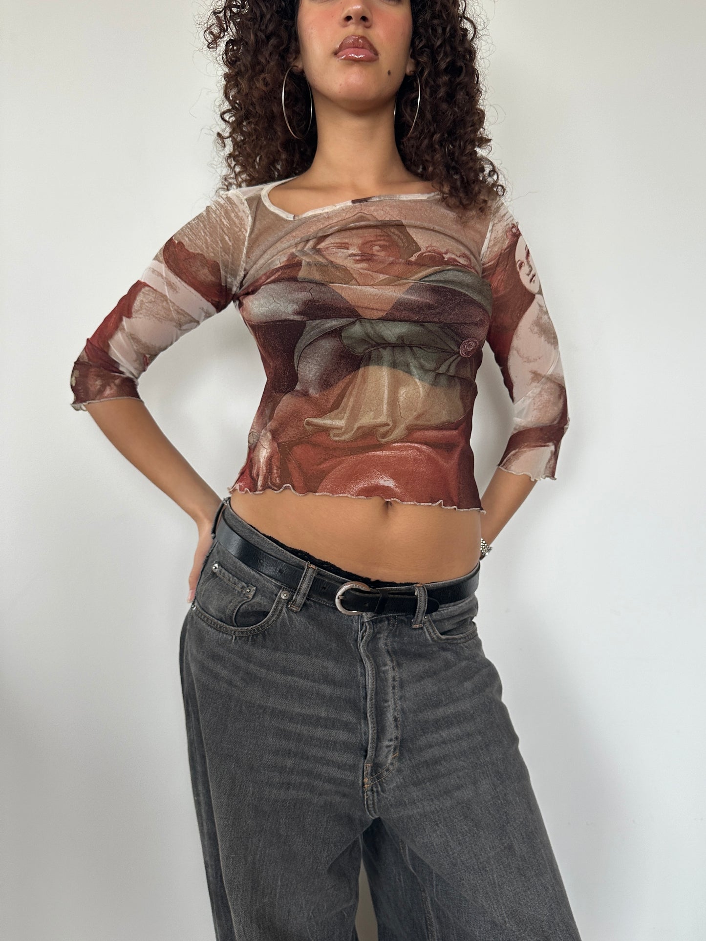 Renaissance Mesh Top · Size S