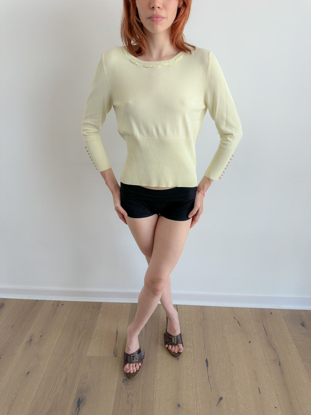 lemon knit / size s-m
