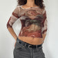 Renaissance Mesh Top · Size S