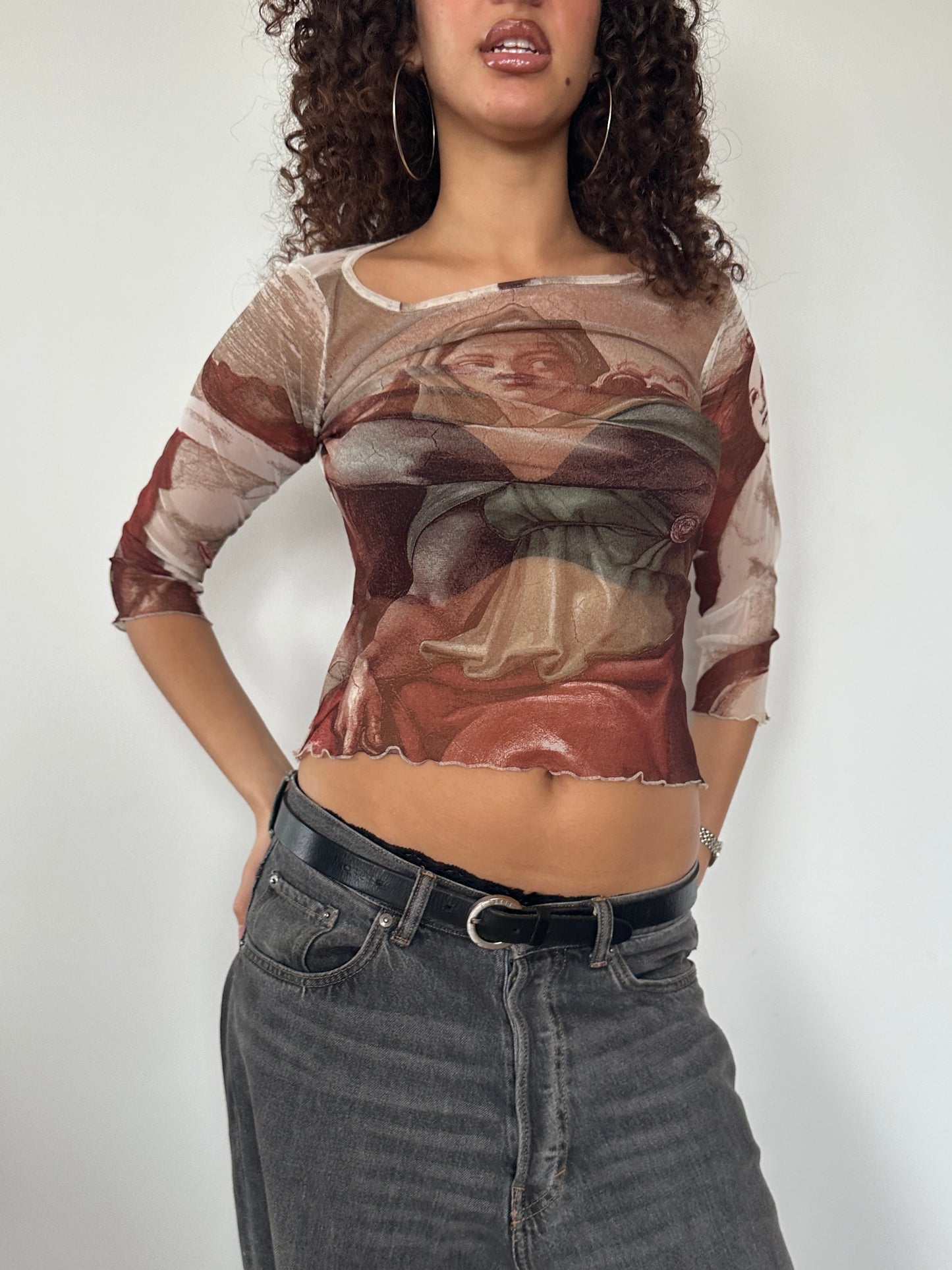 Renaissance Mesh Top · Size S