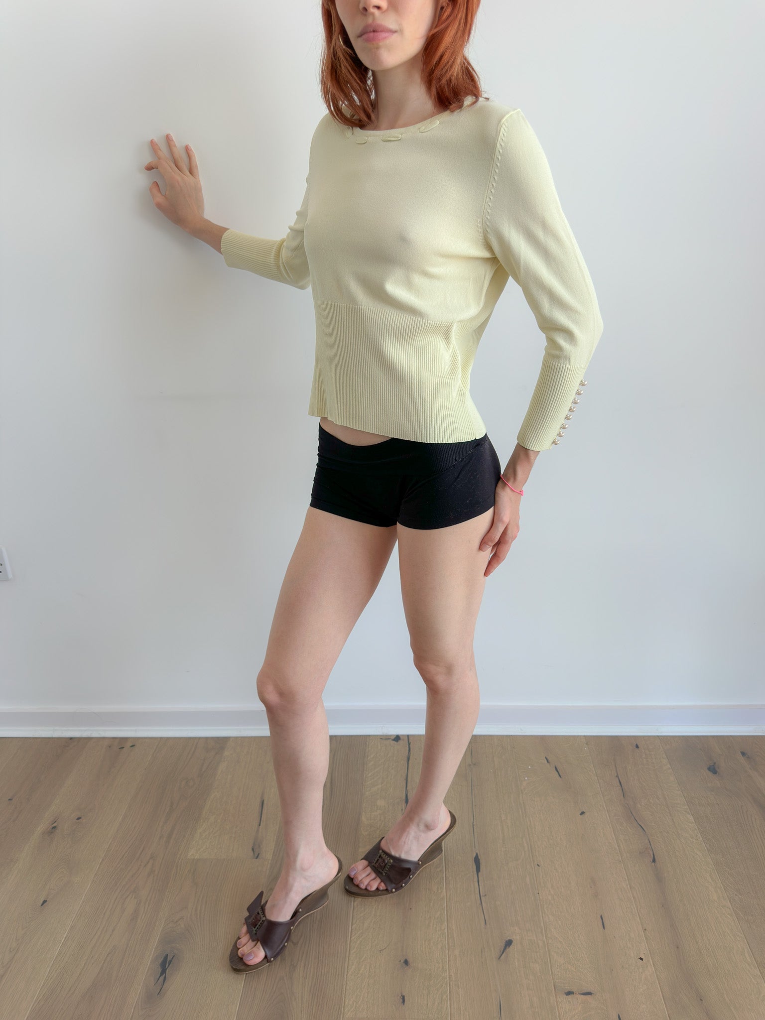 lemon knit / size s-m