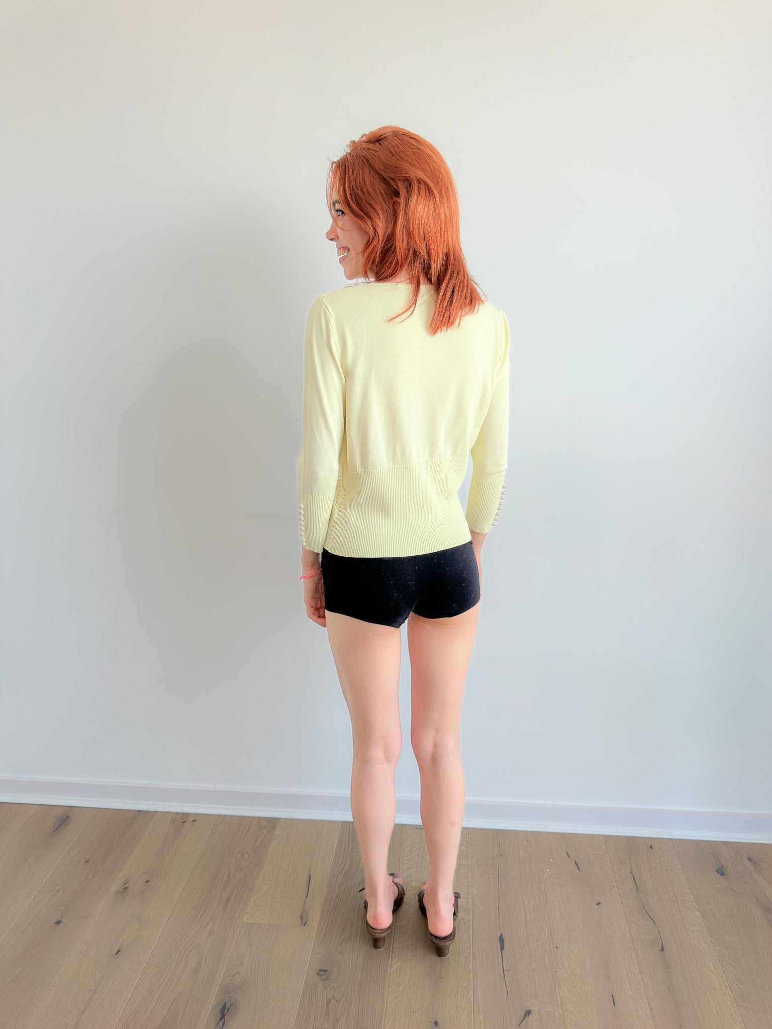 lemon knit / size s-m