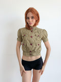 short sleeve pea coat / size s
