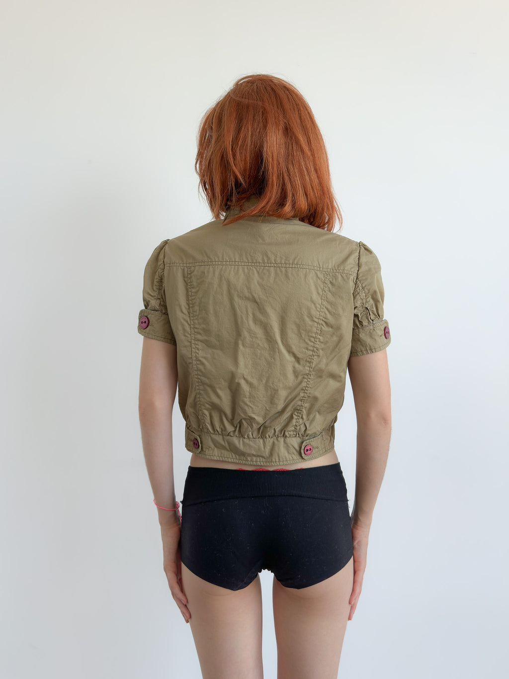 short sleeve pea coat / size s