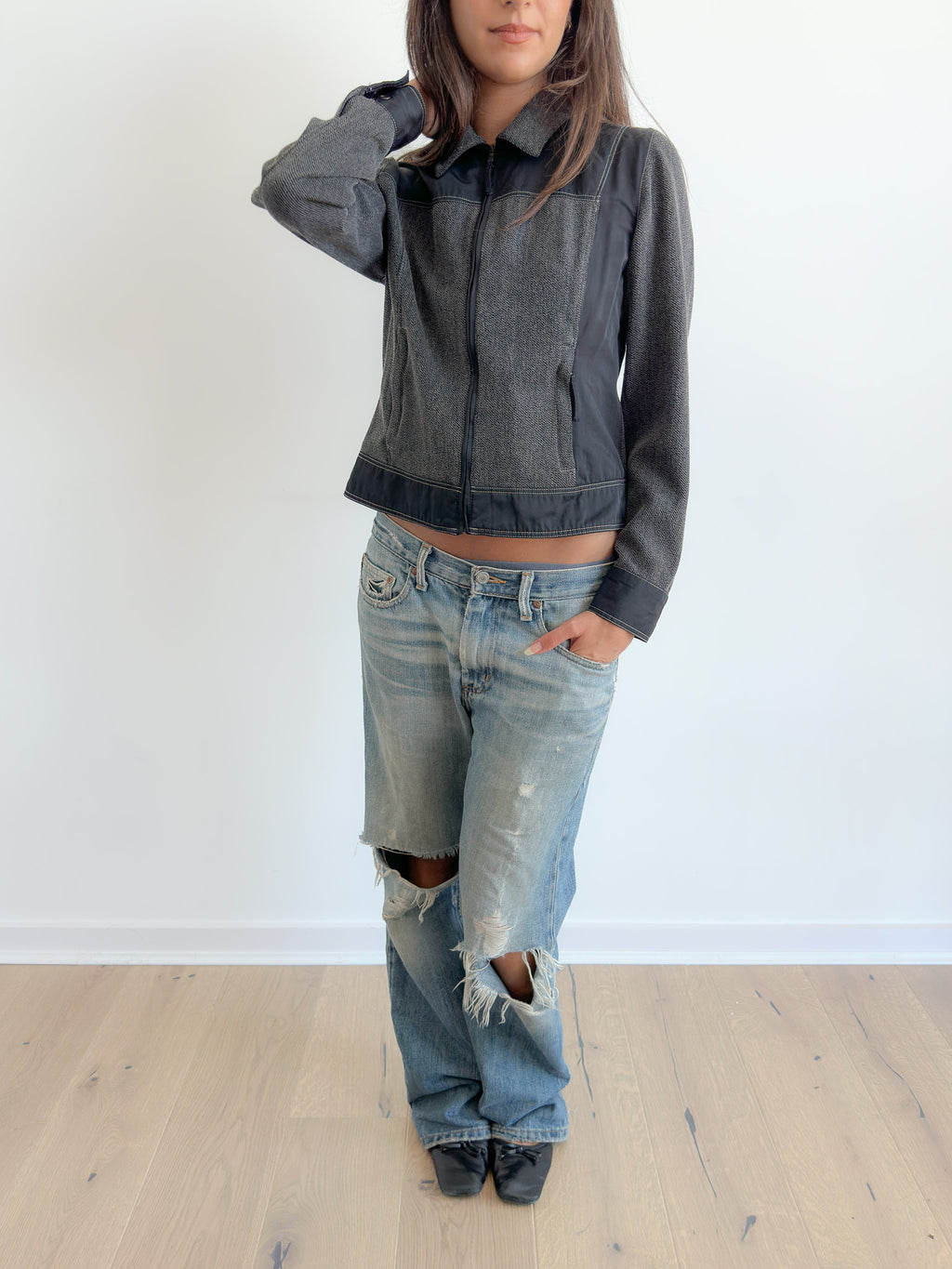 bi-material jacket / size s