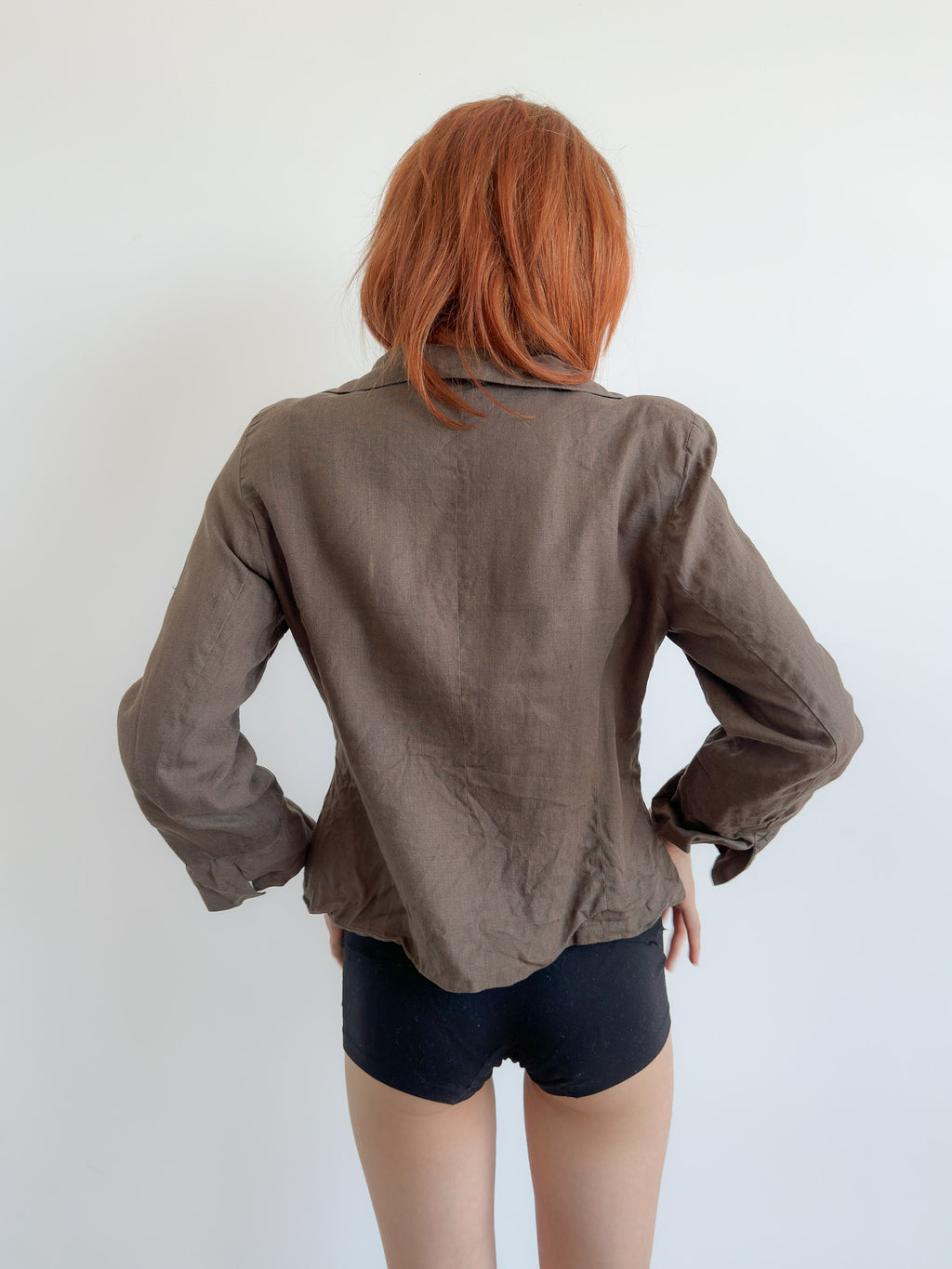 asymmetric button jacket / size s
