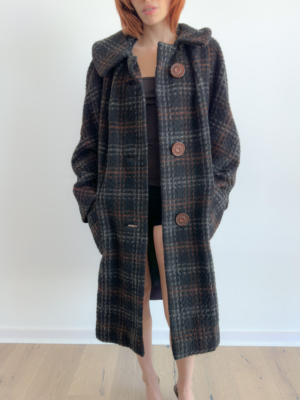 80's wool jacket / size l