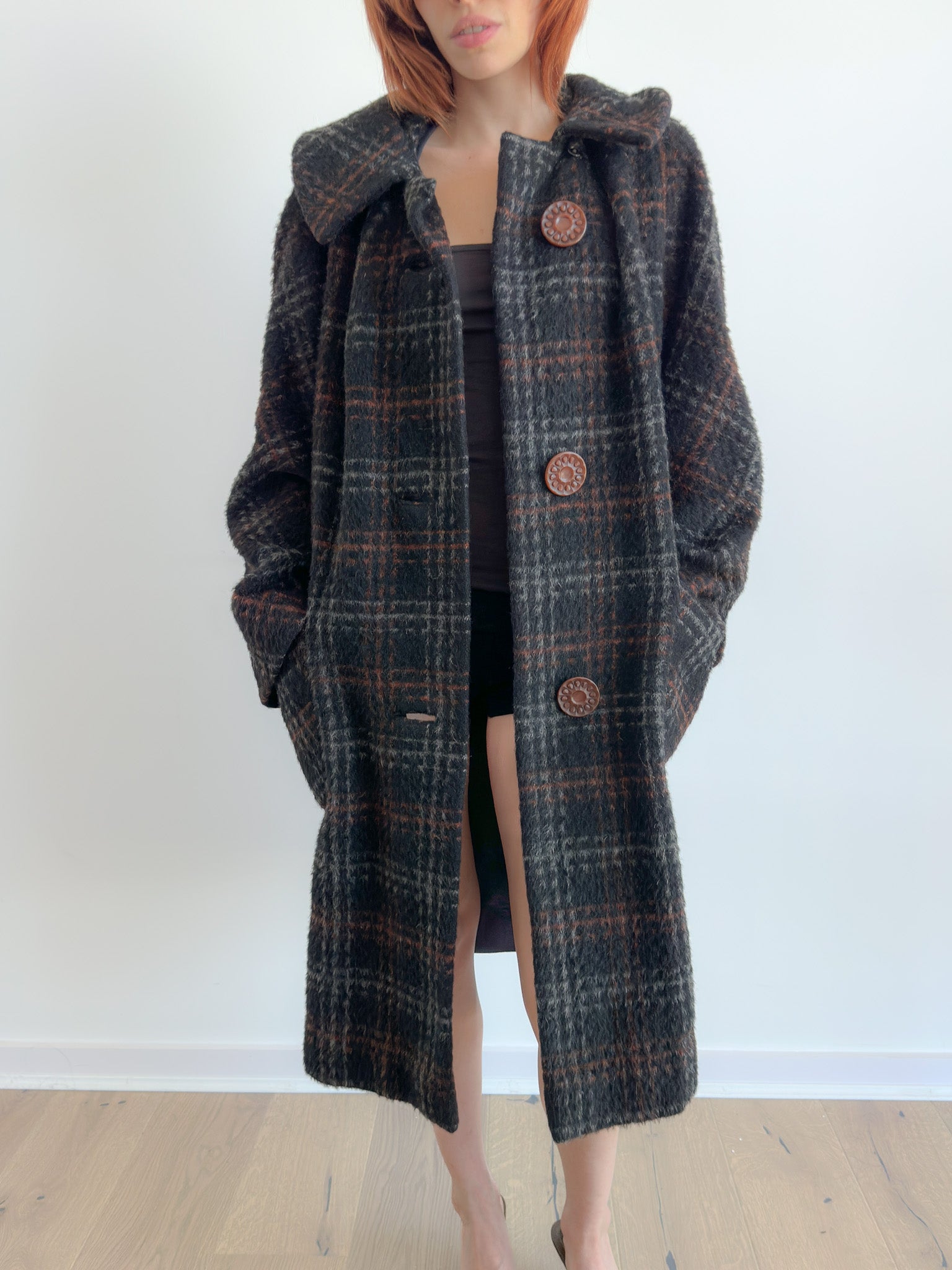 80's wool jacket / size l