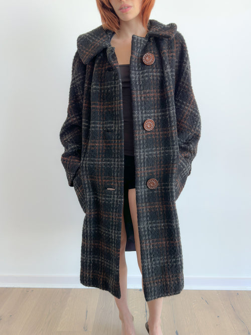 80's wool jacket / size l