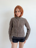 dual zip cord jacket / size xs-s