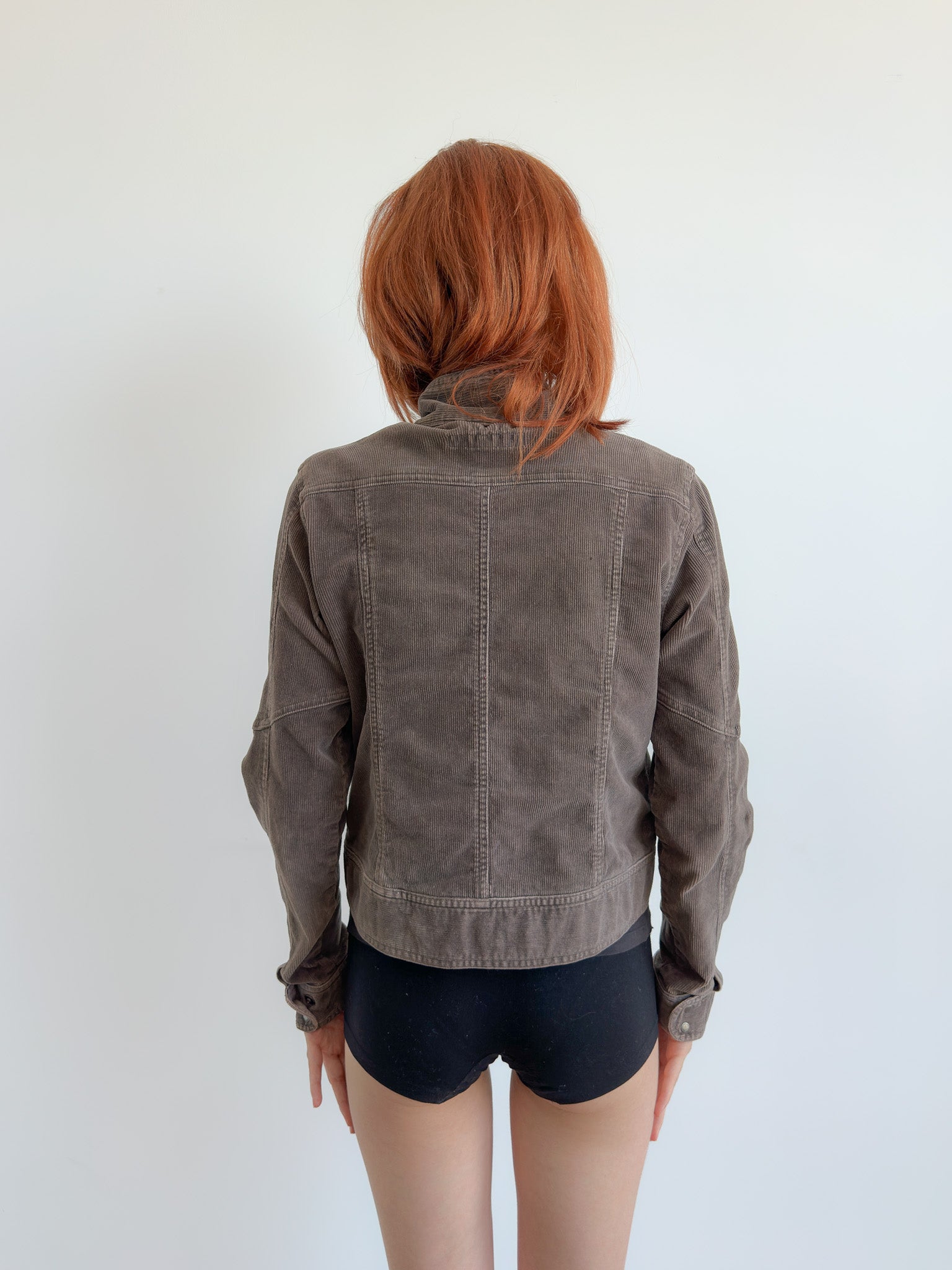 dual zip cord jacket / size xs-s