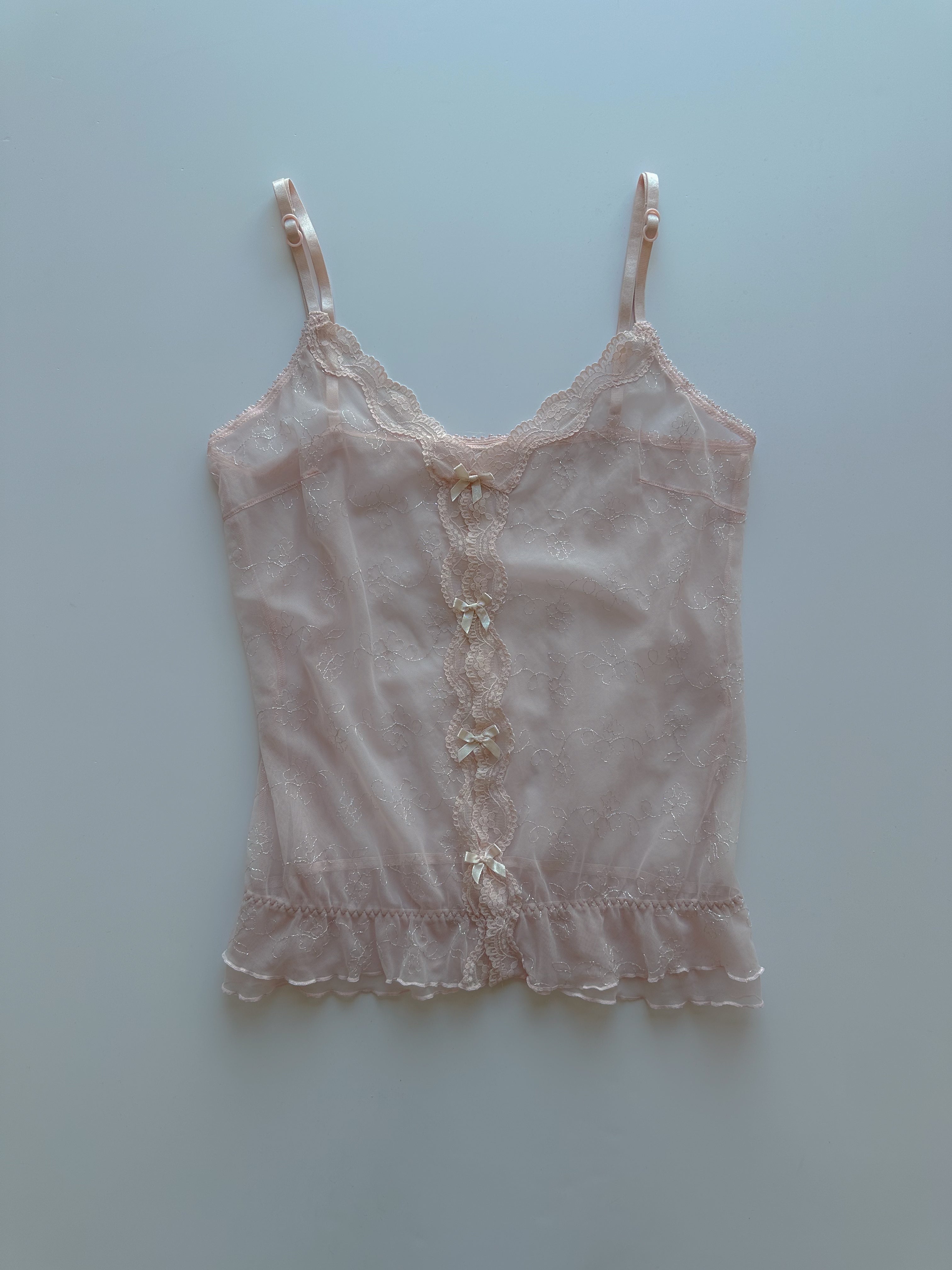 mesh cami top / size medium