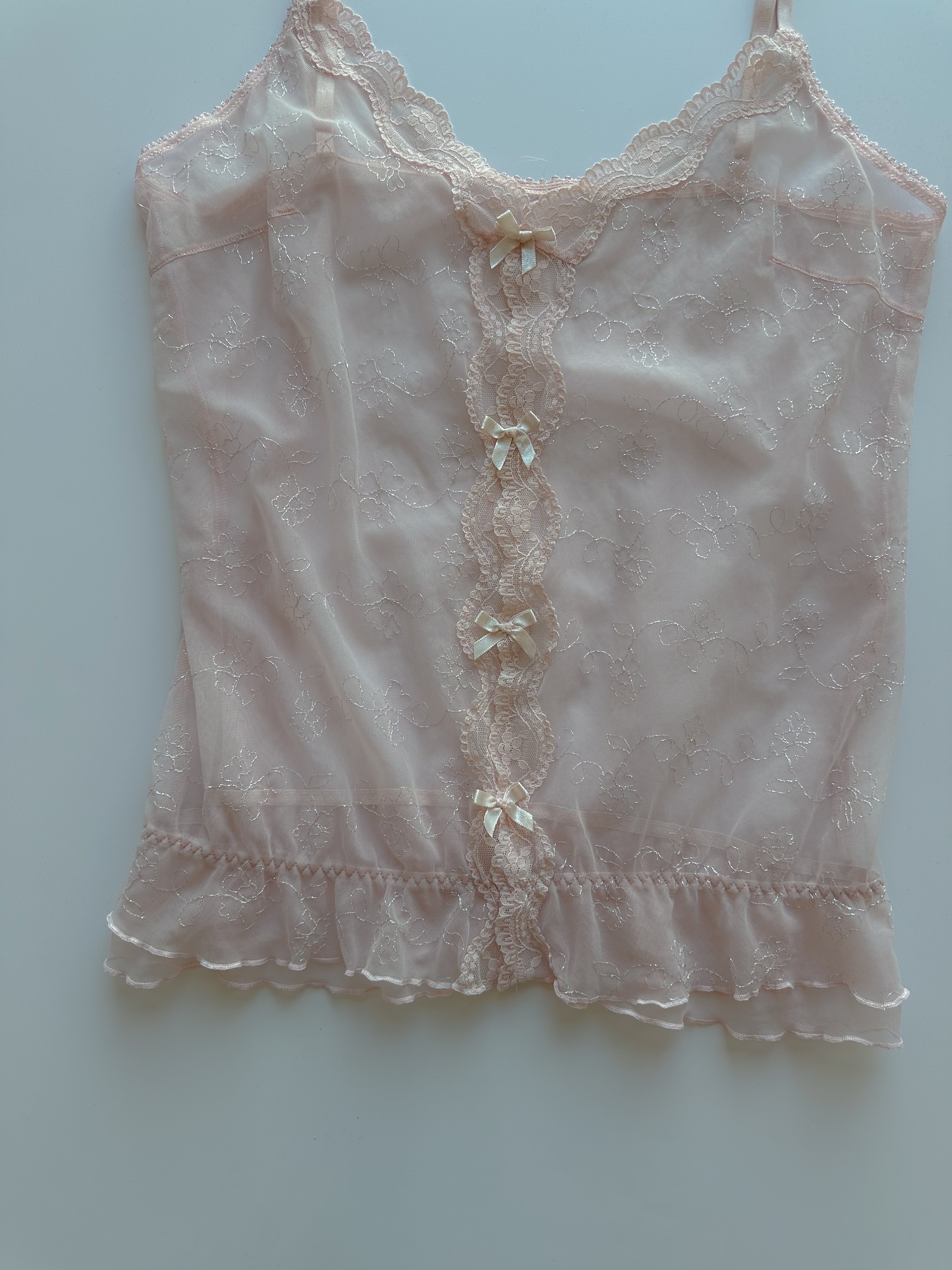 mesh cami top / size medium