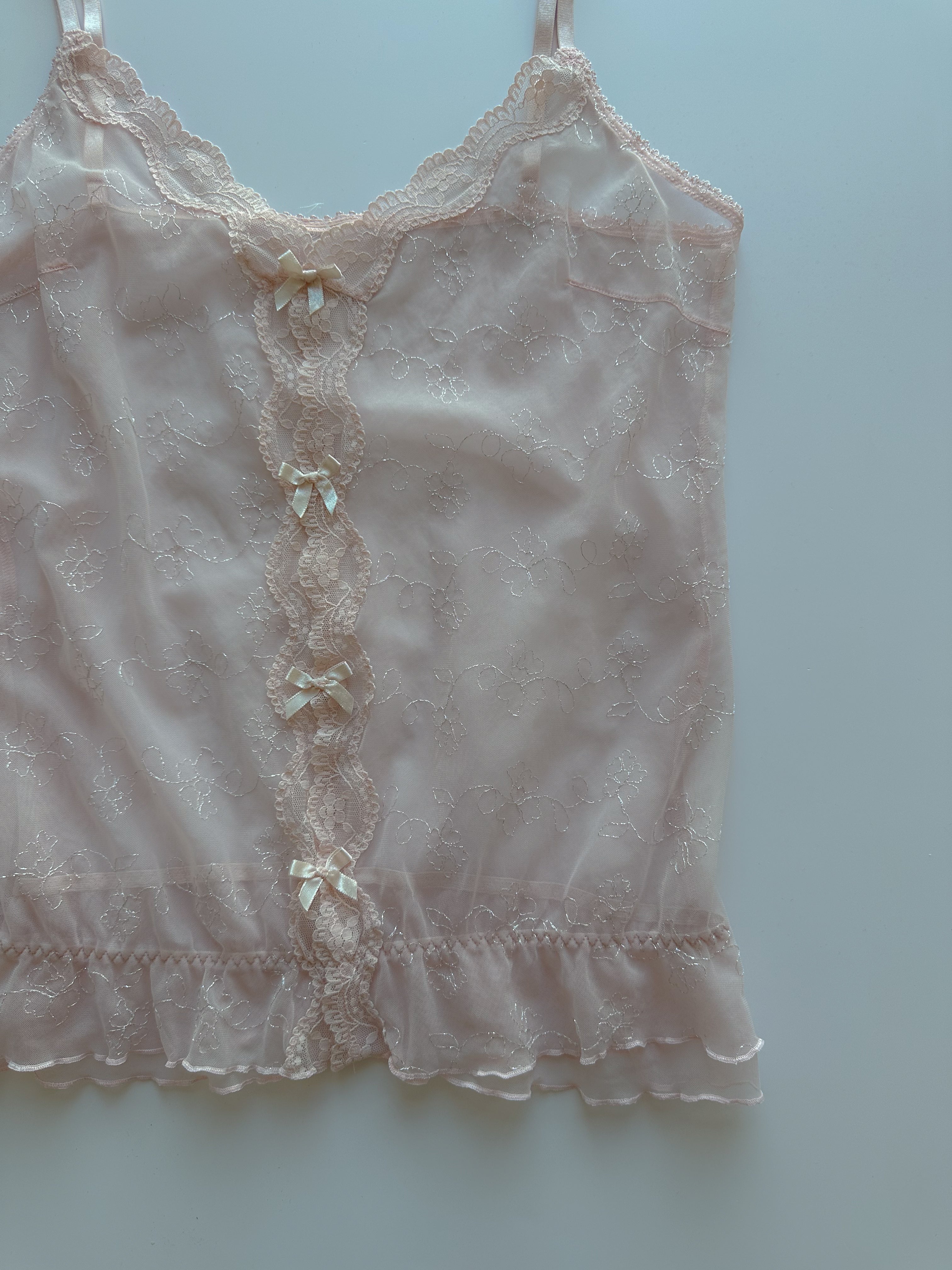 mesh cami top / size medium