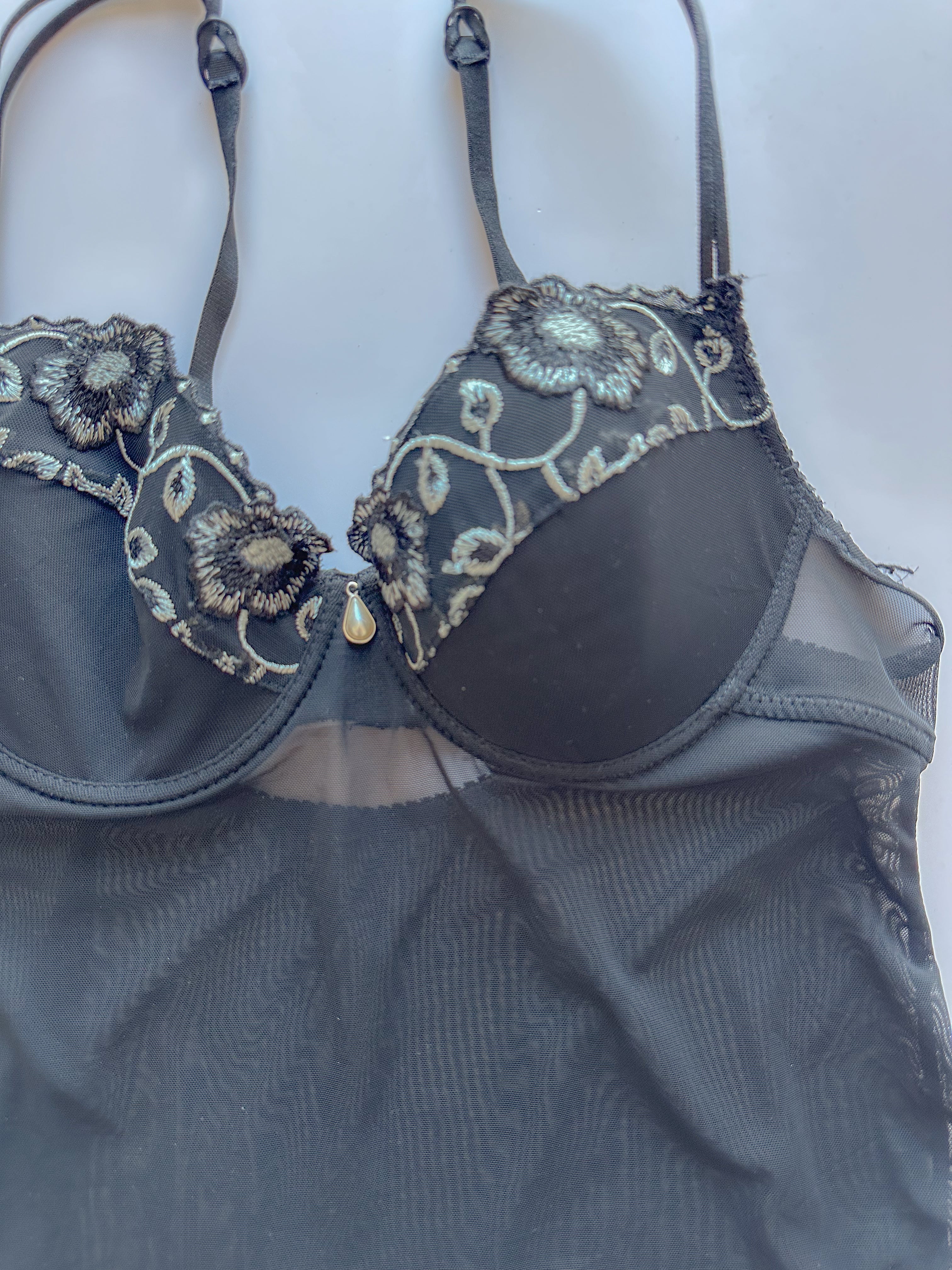 mesh corset top / size small