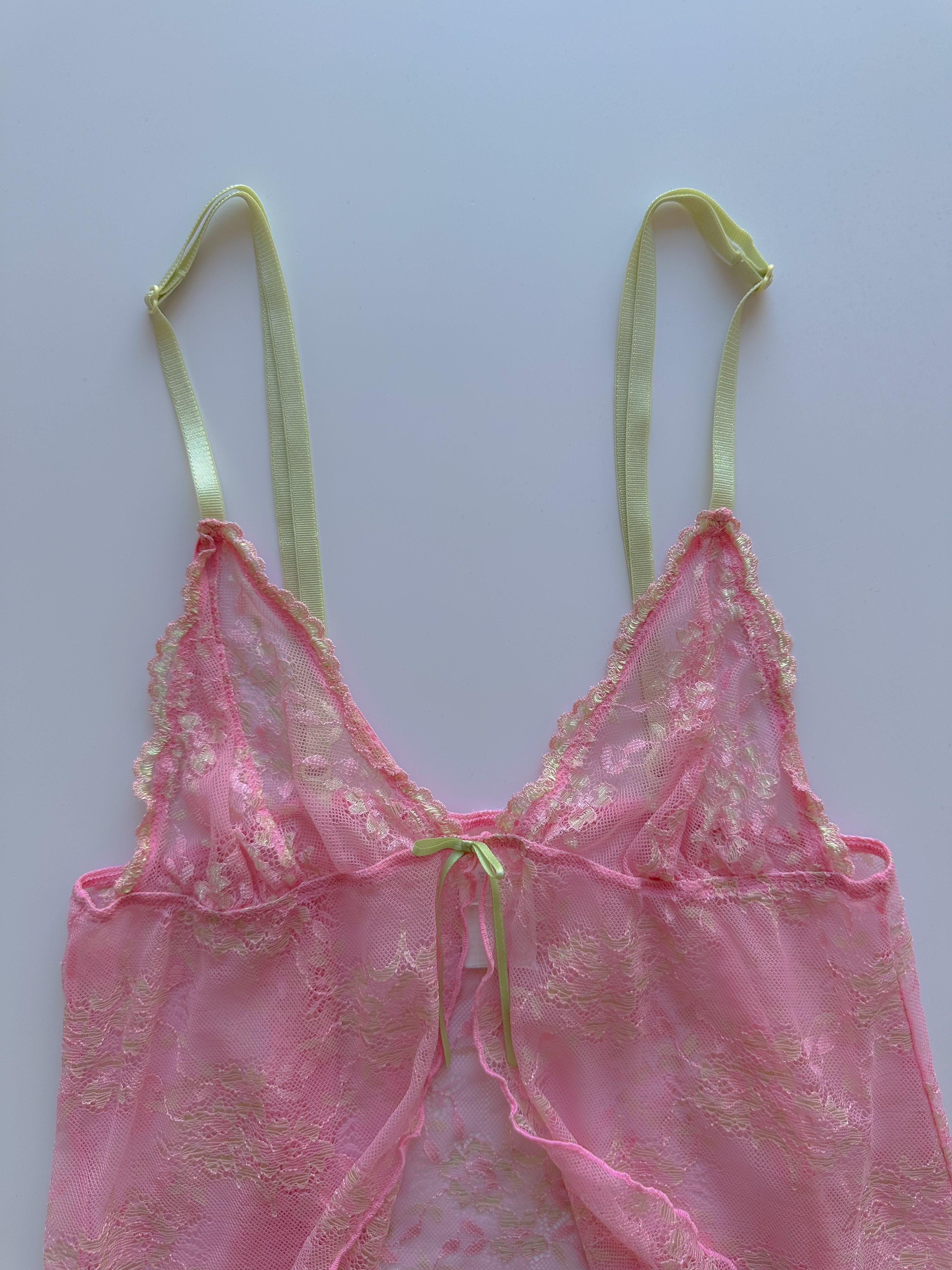 open front lace cami / size x-small