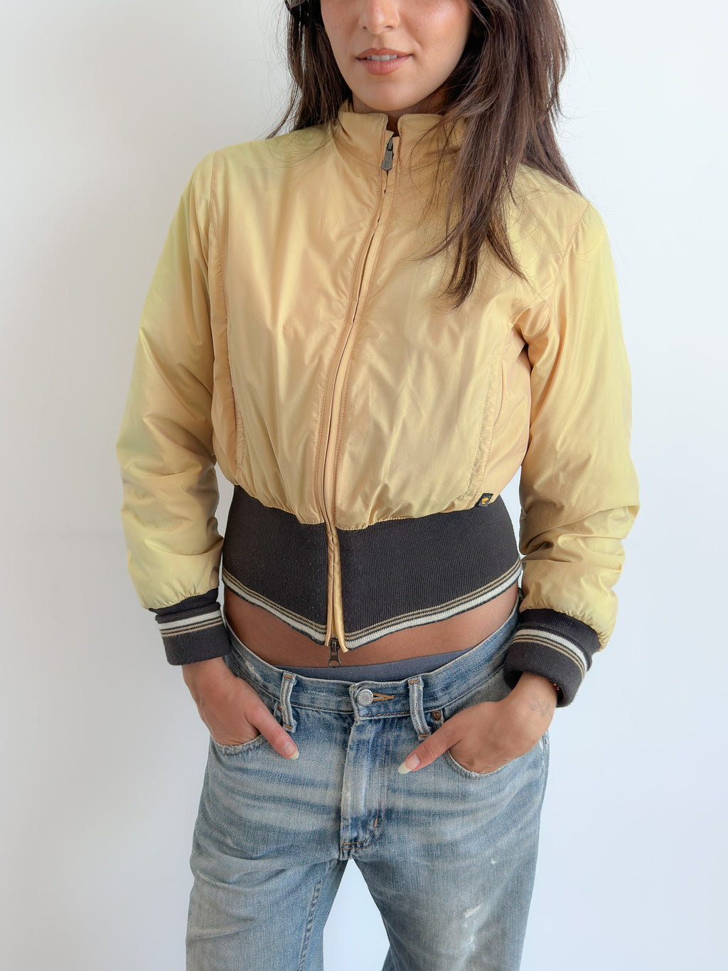 versace bomber jacket / size xs-s