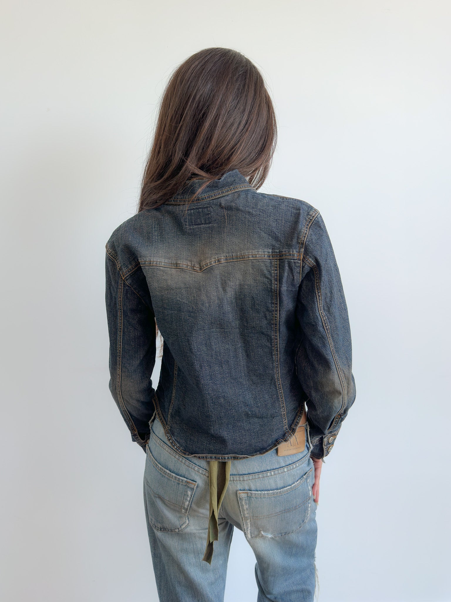 classic denim jacket / size xs-s