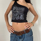 00's Cowgirl One Shoulder Top | Size XS