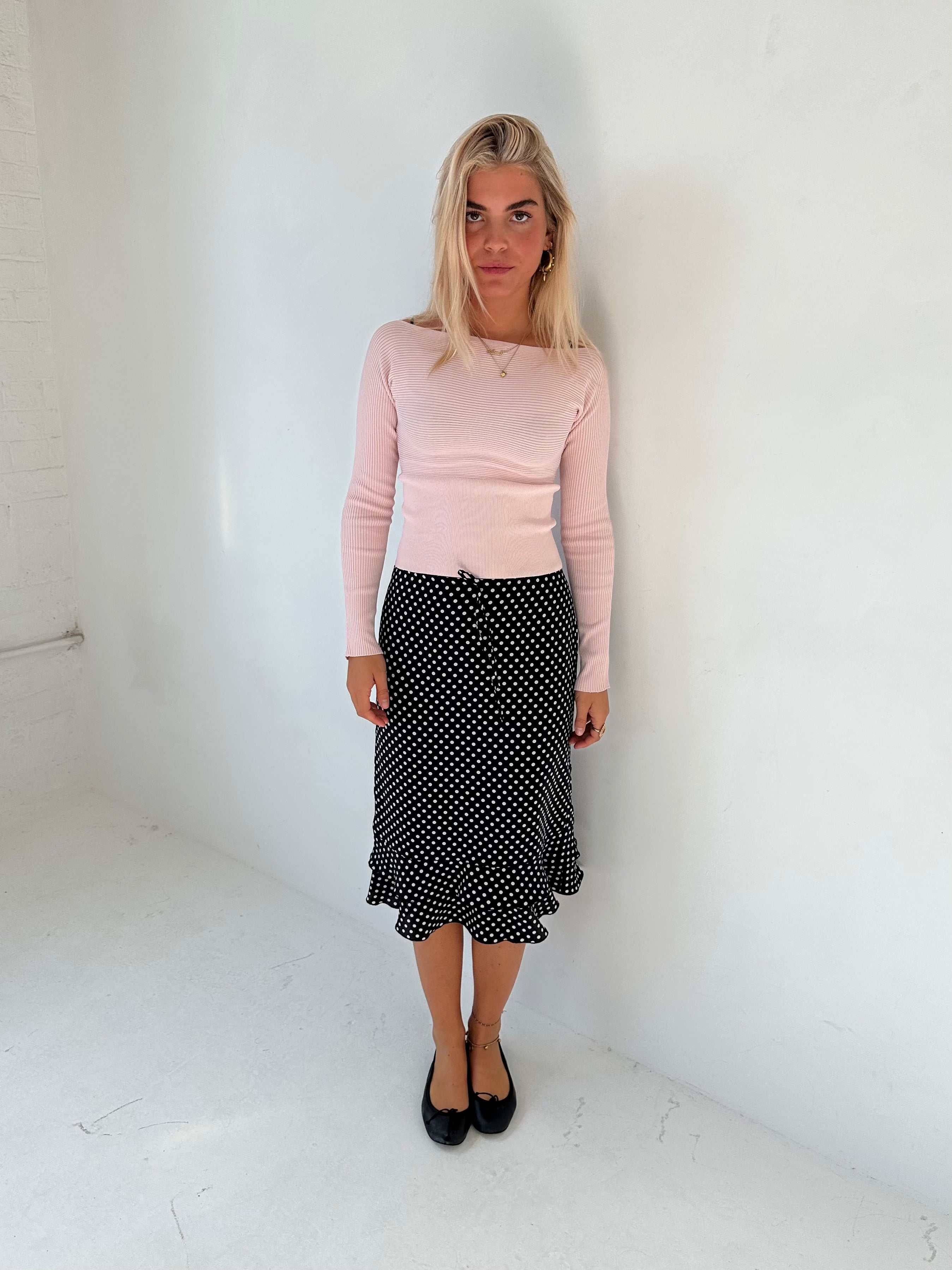 polka dot skirt — size xs/s