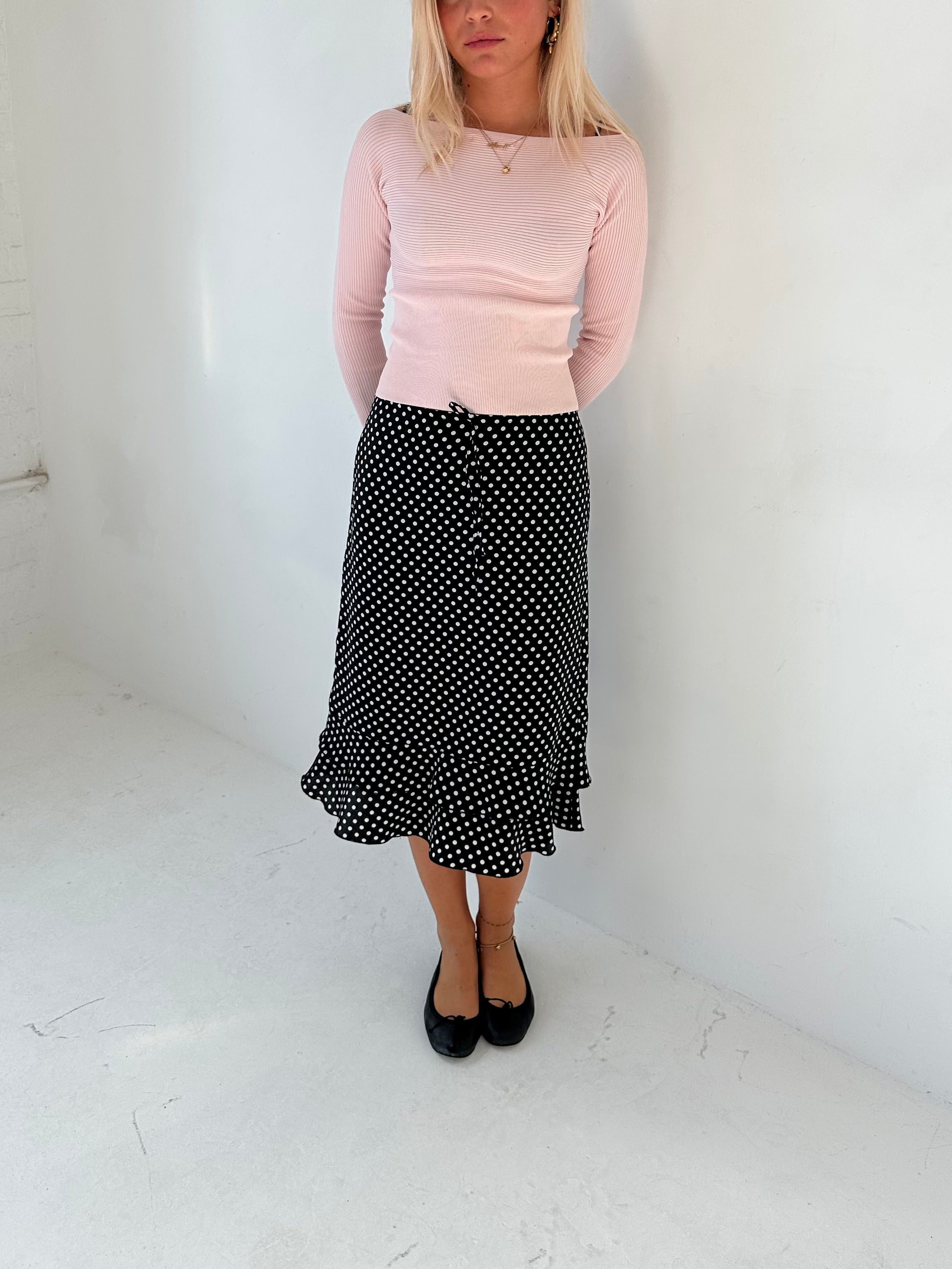 polka dot skirt — size xs/s