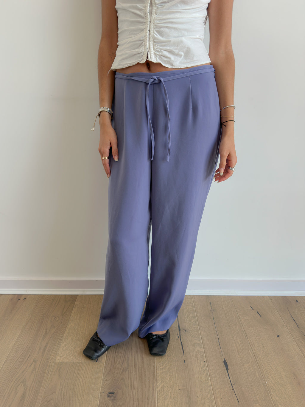 wide leg pants / size xs-s