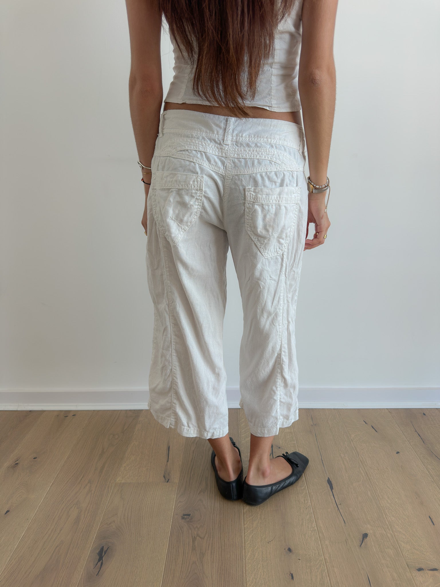 low rise capris / size s