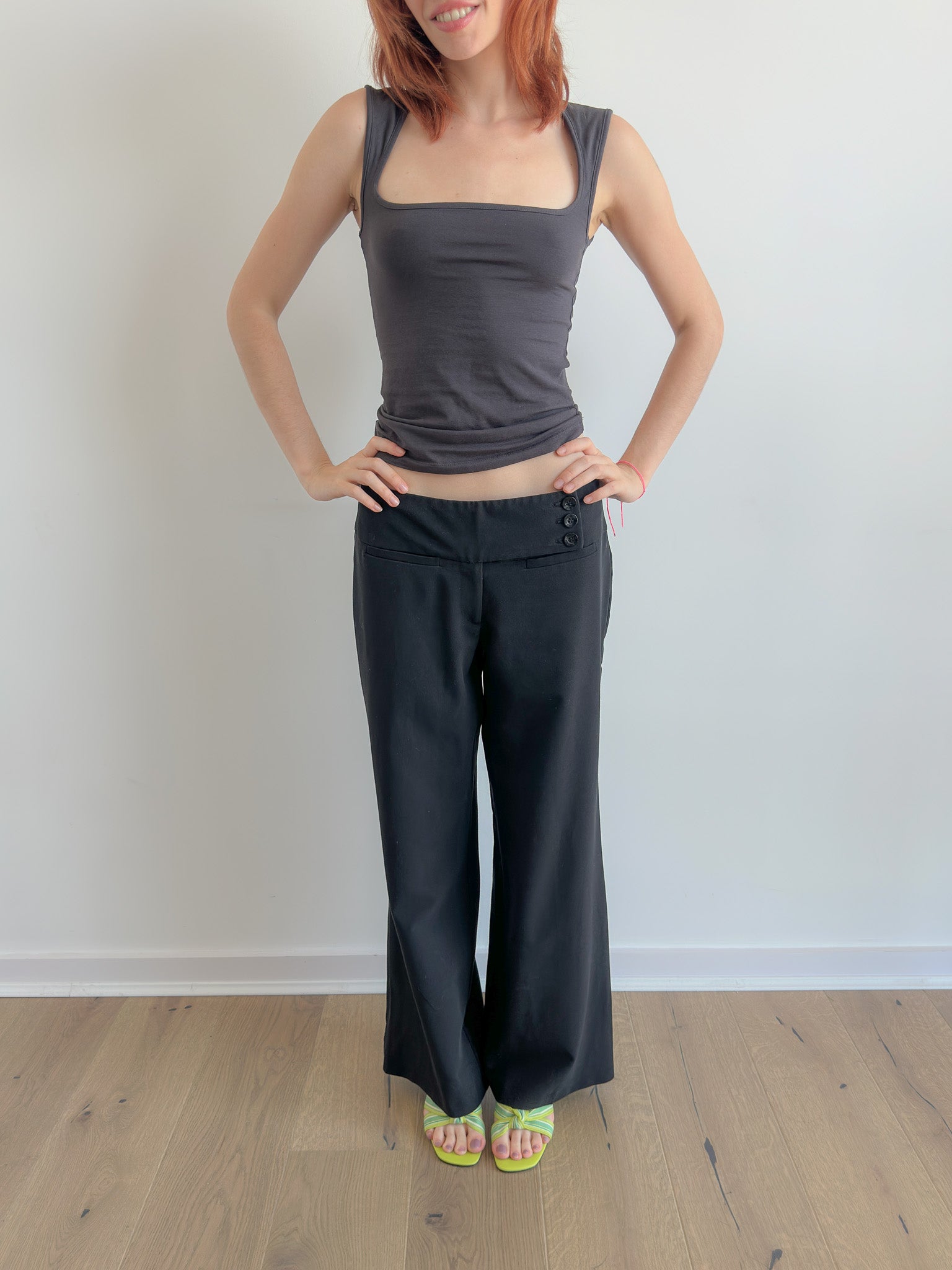 low rise pants / size xs/s