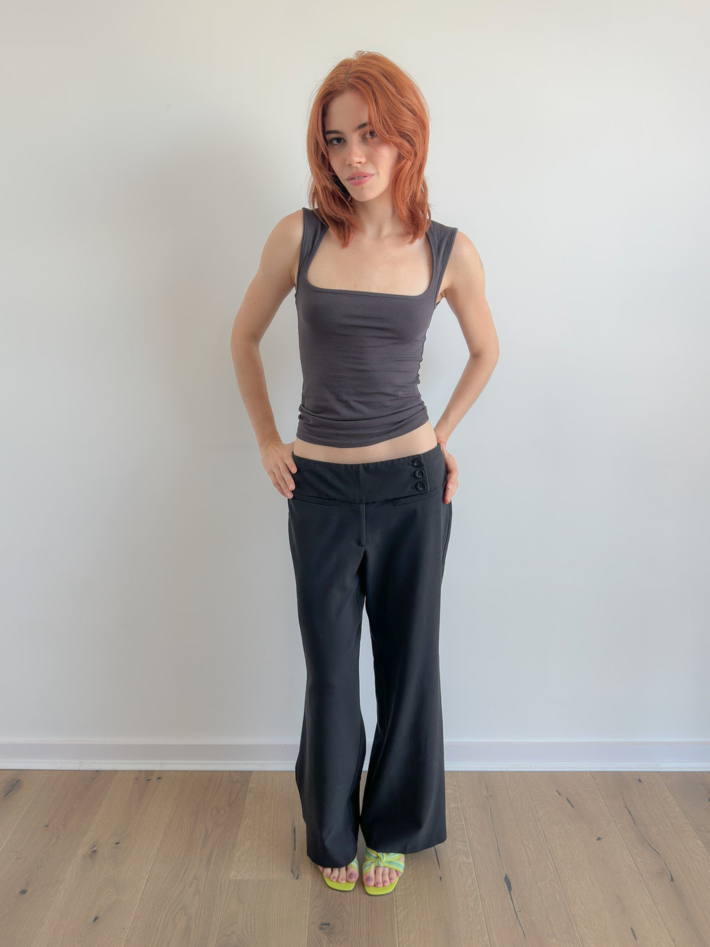 low rise pants / size xs/s