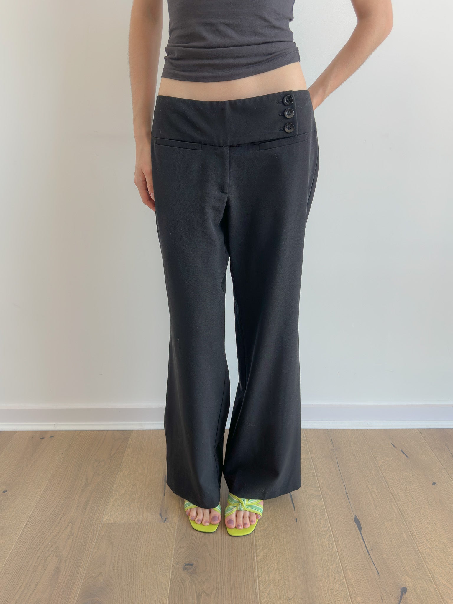 low rise pants / size xs/s