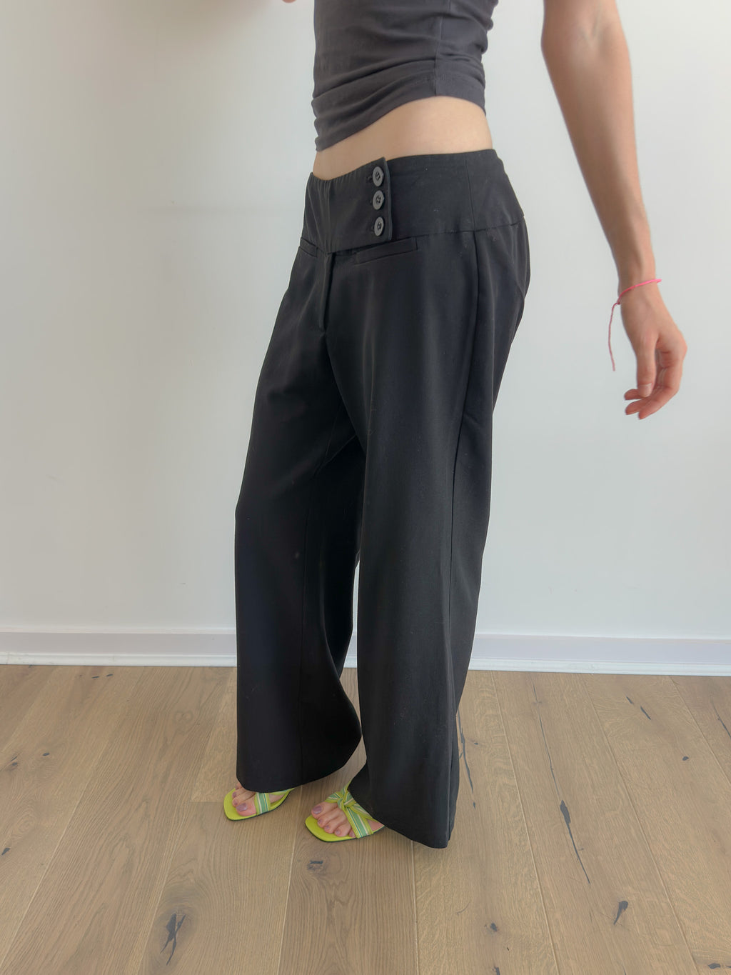 low rise pants / size xs/s