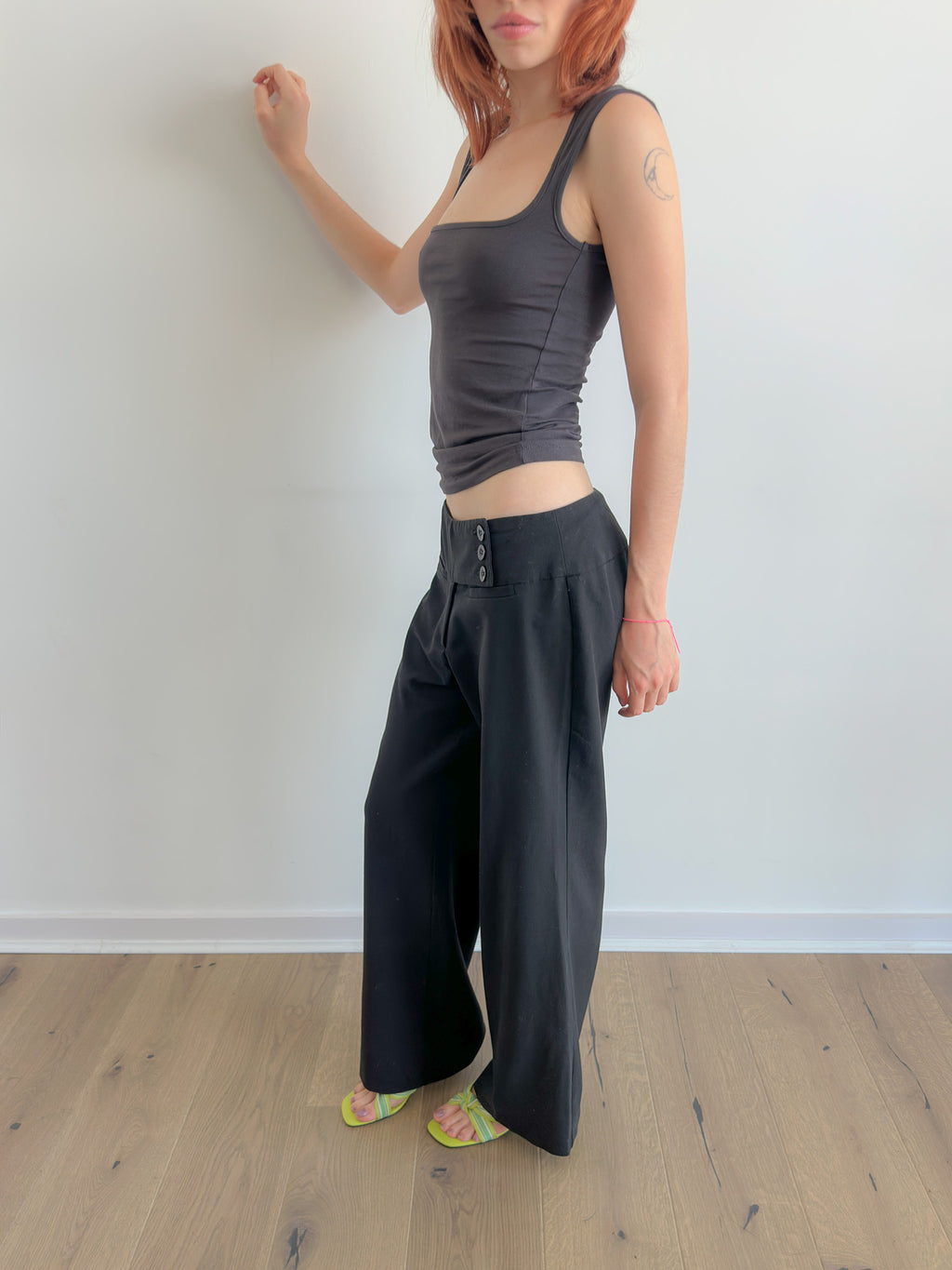 low rise pants / size xs/s
