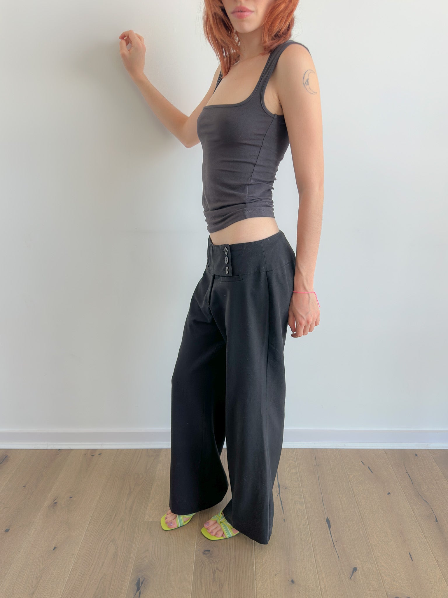 low rise pants / size xs/s