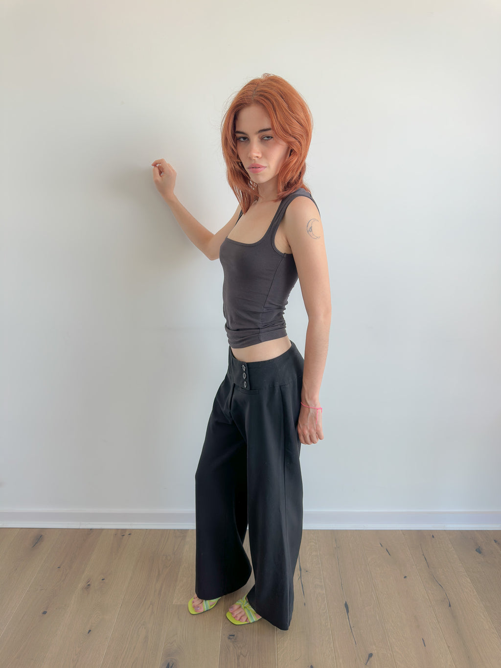 low rise pants / size xs/s