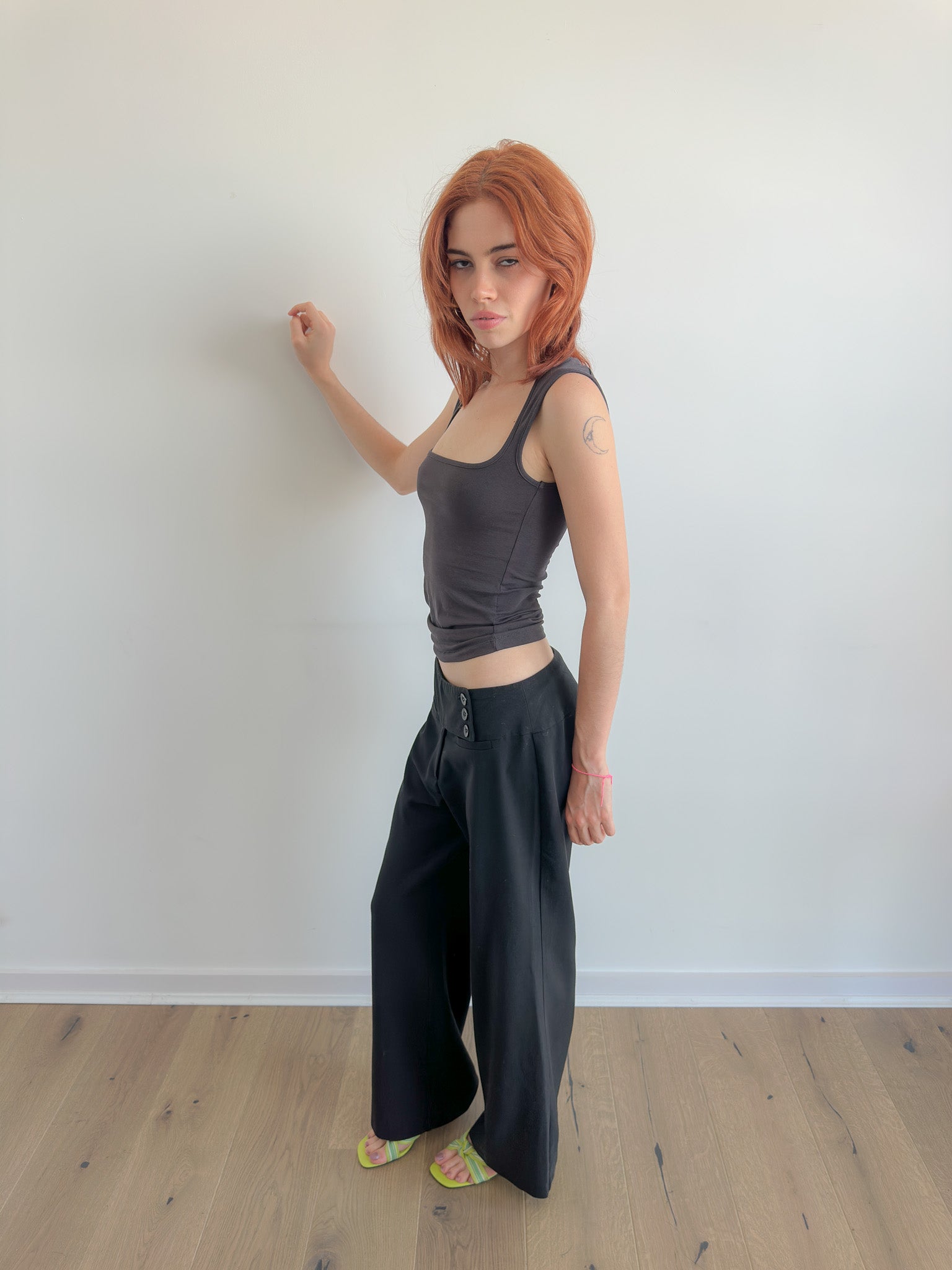 low rise pants / size xs/s