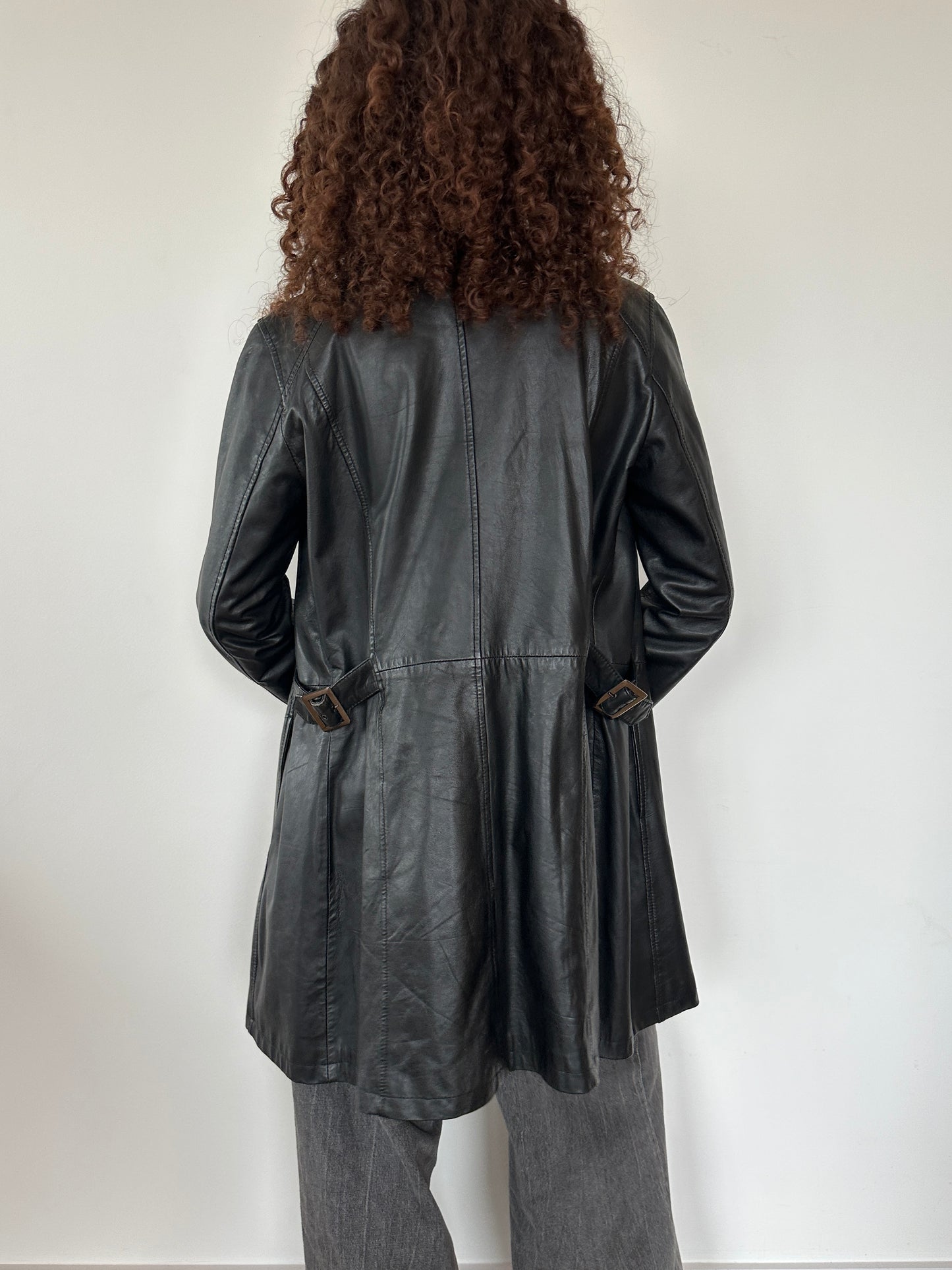 Leather Trench Jacket · Size S