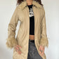 Leather Afghan Jacket · Size S