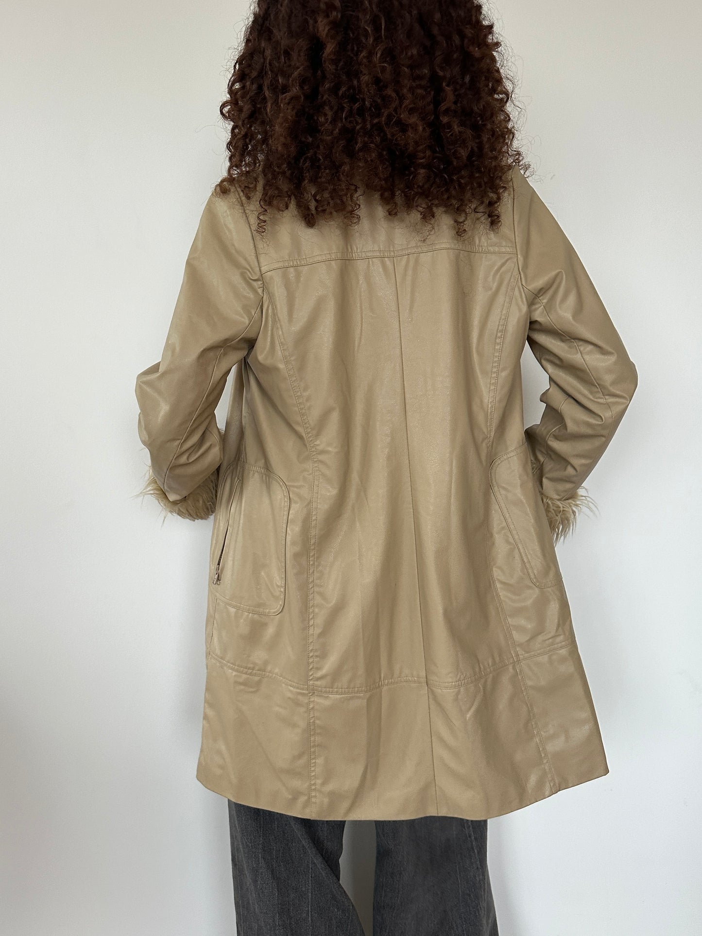 Leather Afghan Jacket · Size S