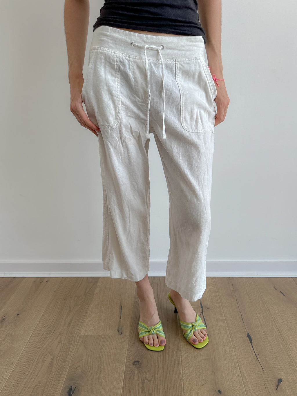 linen capris / size s