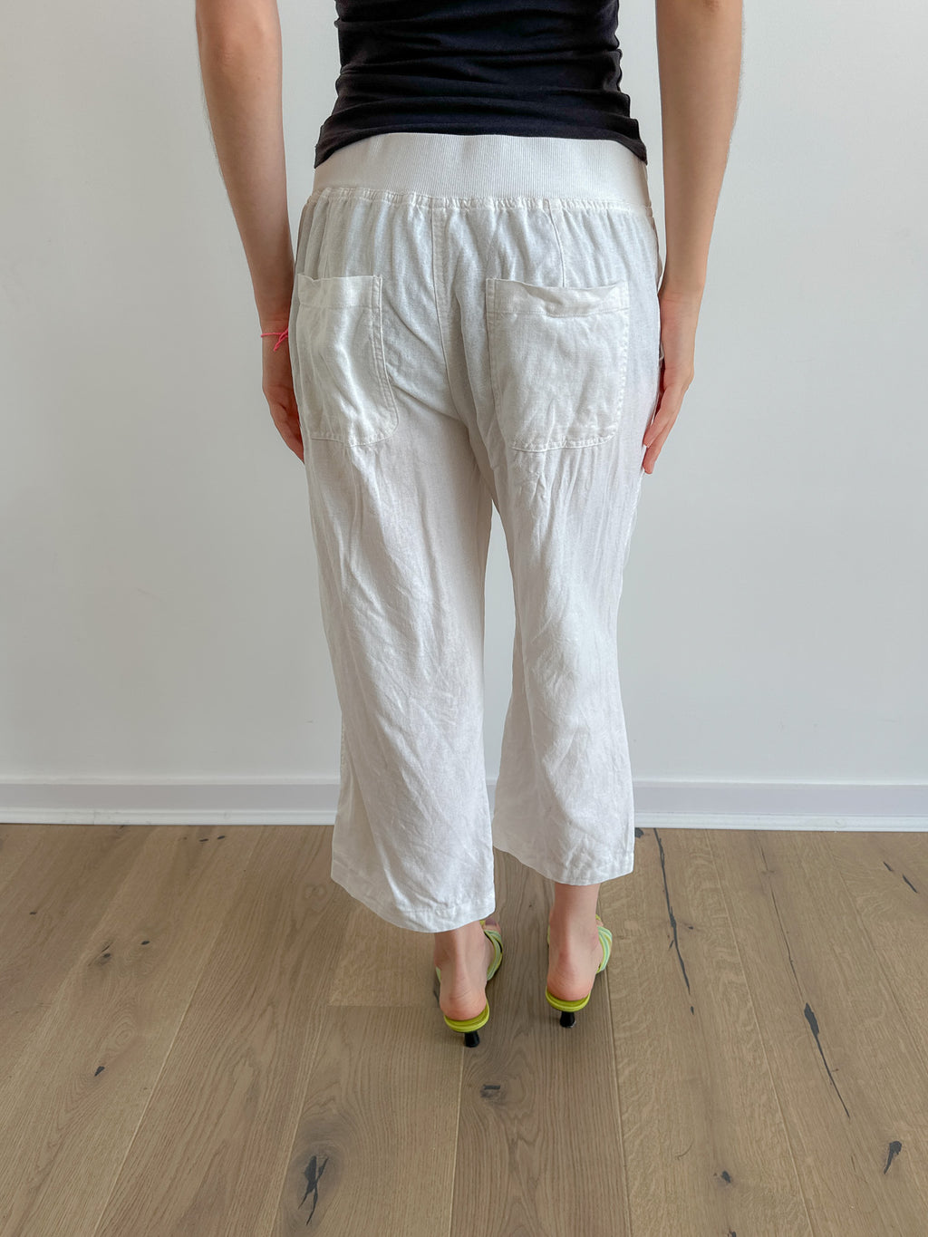 linen capris / size s