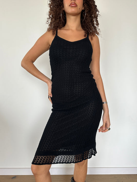 Crochet Midi Dress · Size S