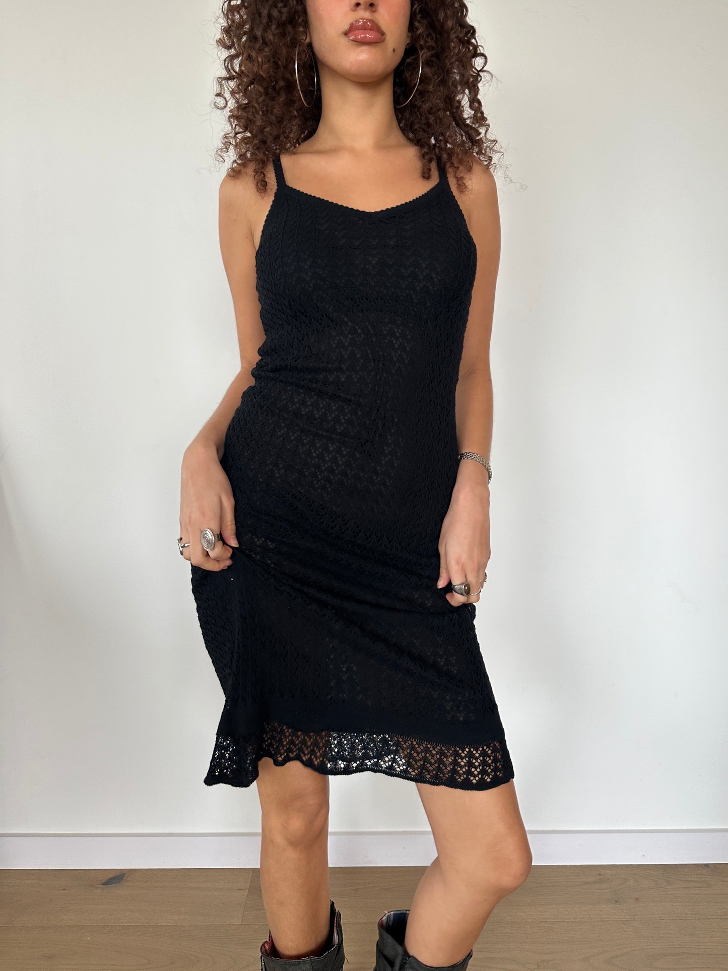 Crochet Midi Dress · Size S